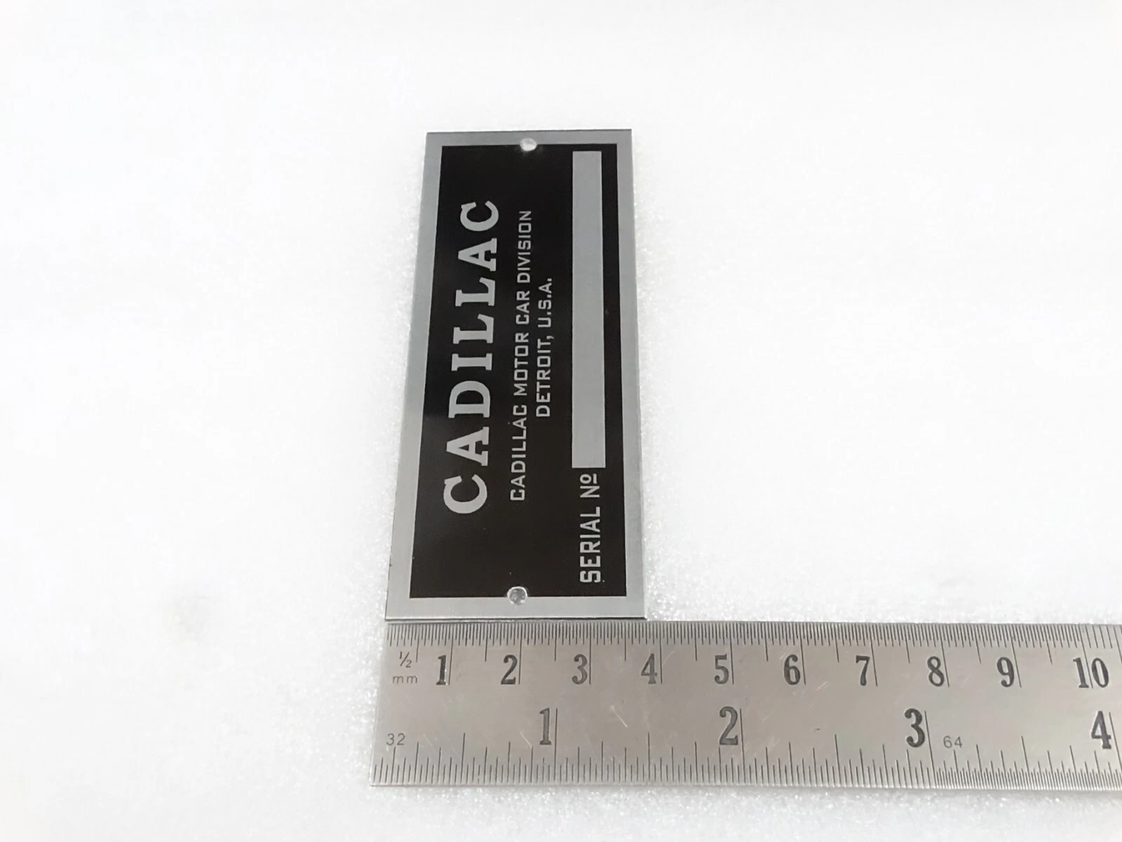 DATA PLATE FOR VINATEGE CADILLAC CARS #V262-7
