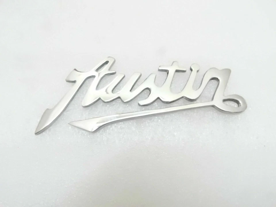 Vintage Car Austin Chromed Badge/Emblem (Small)