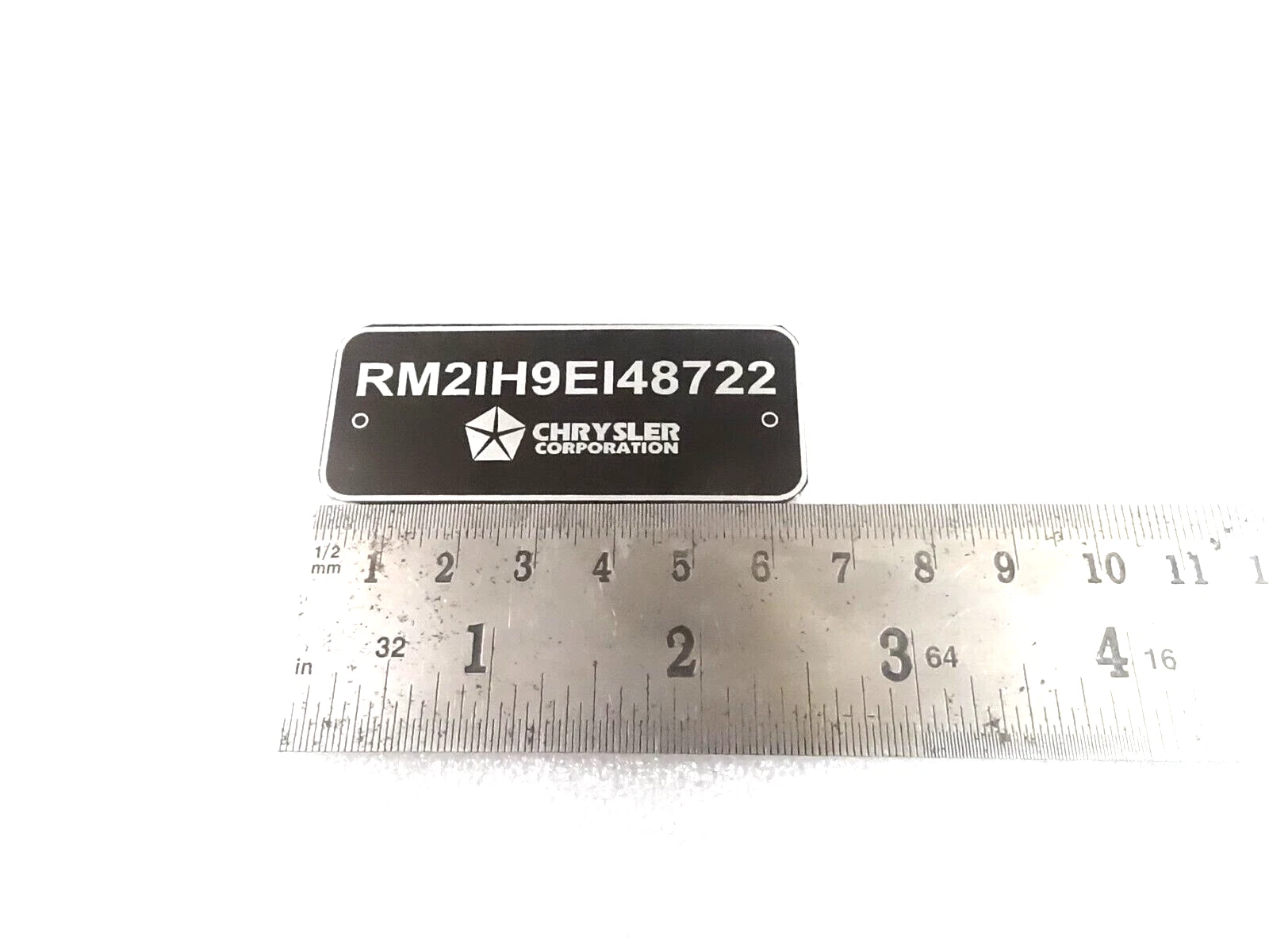 DATA PLATE FITS TO EARLY PLYMOUTH CHRYSLER CARS #V393-8