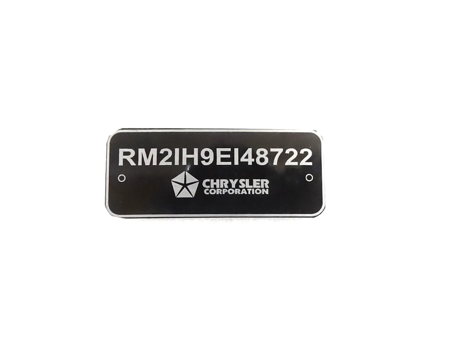 DATA PLATE FITS TO EARLY PLYMOUTH CHRYSLER CARS #V393-8