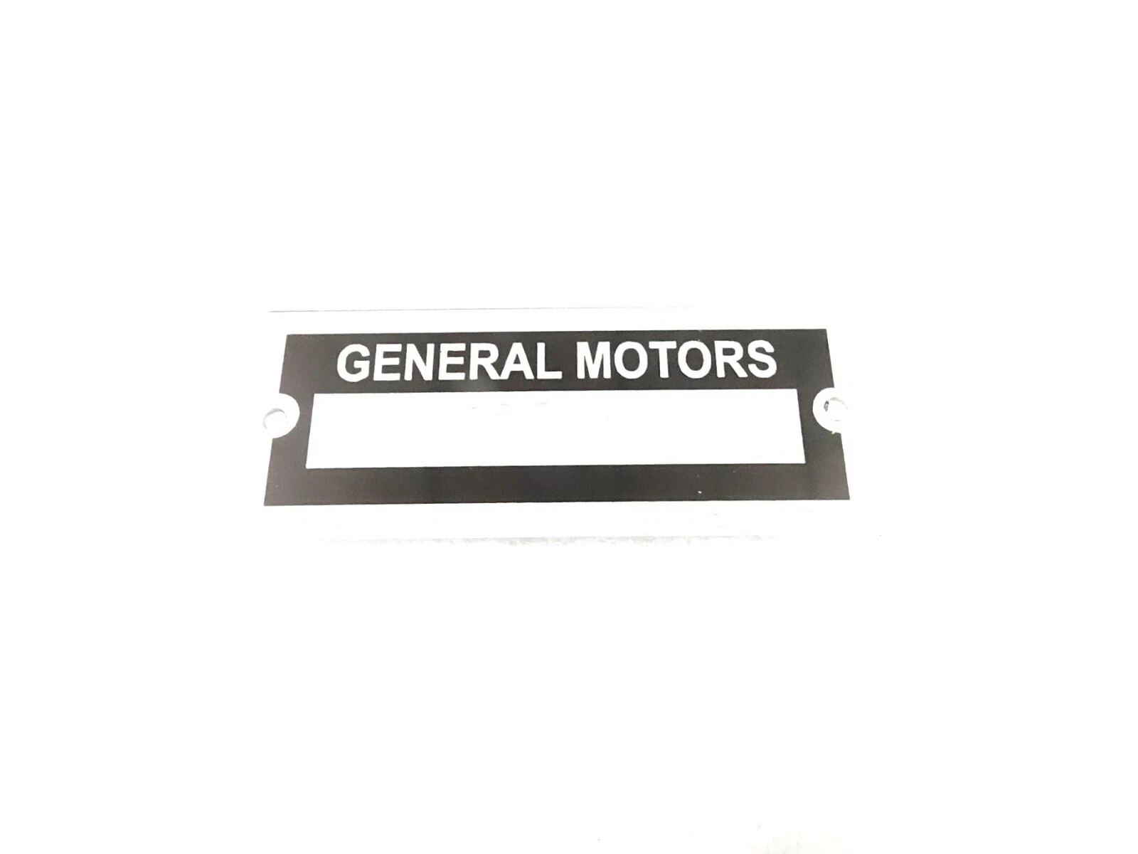 DATA PLATE BLANK FITS TO VINTAGE CLASSIC GENERAL MOTORS #V452-8