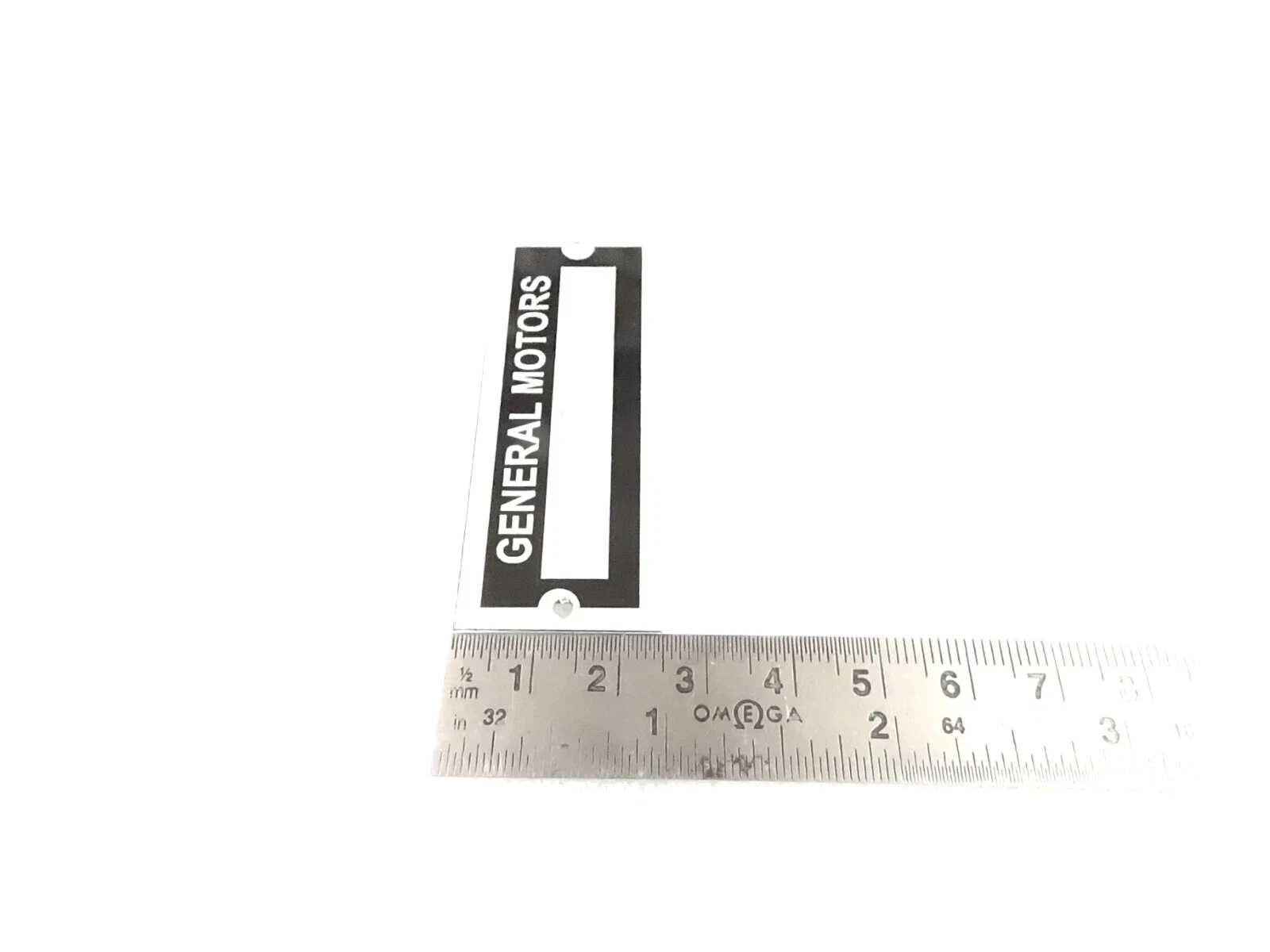 DATA PLATE BLANK FITS TO VINTAGE CLASSIC GENERAL MOTORS #V452-8