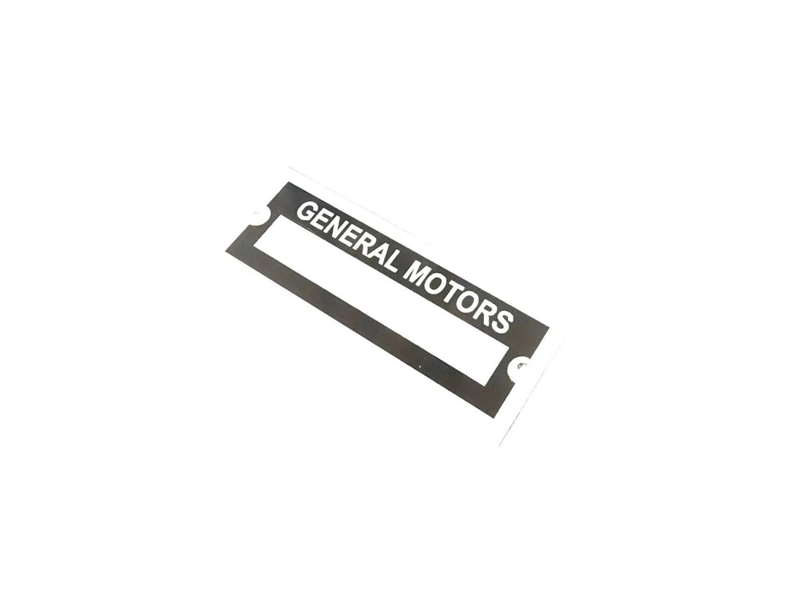 DATA PLATE BLANK FITS TO VINTAGE CLASSIC GENERAL MOTORS #V452-8