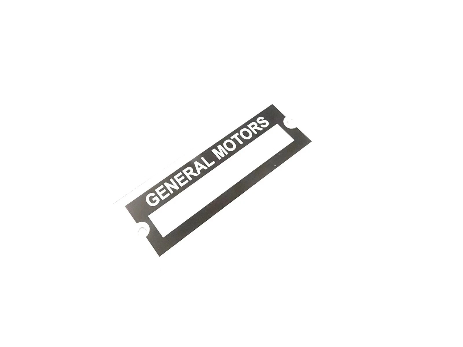 DATA PLATE BLANK FITS TO VINTAGE CLASSIC GENERAL MOTORS #V452-8