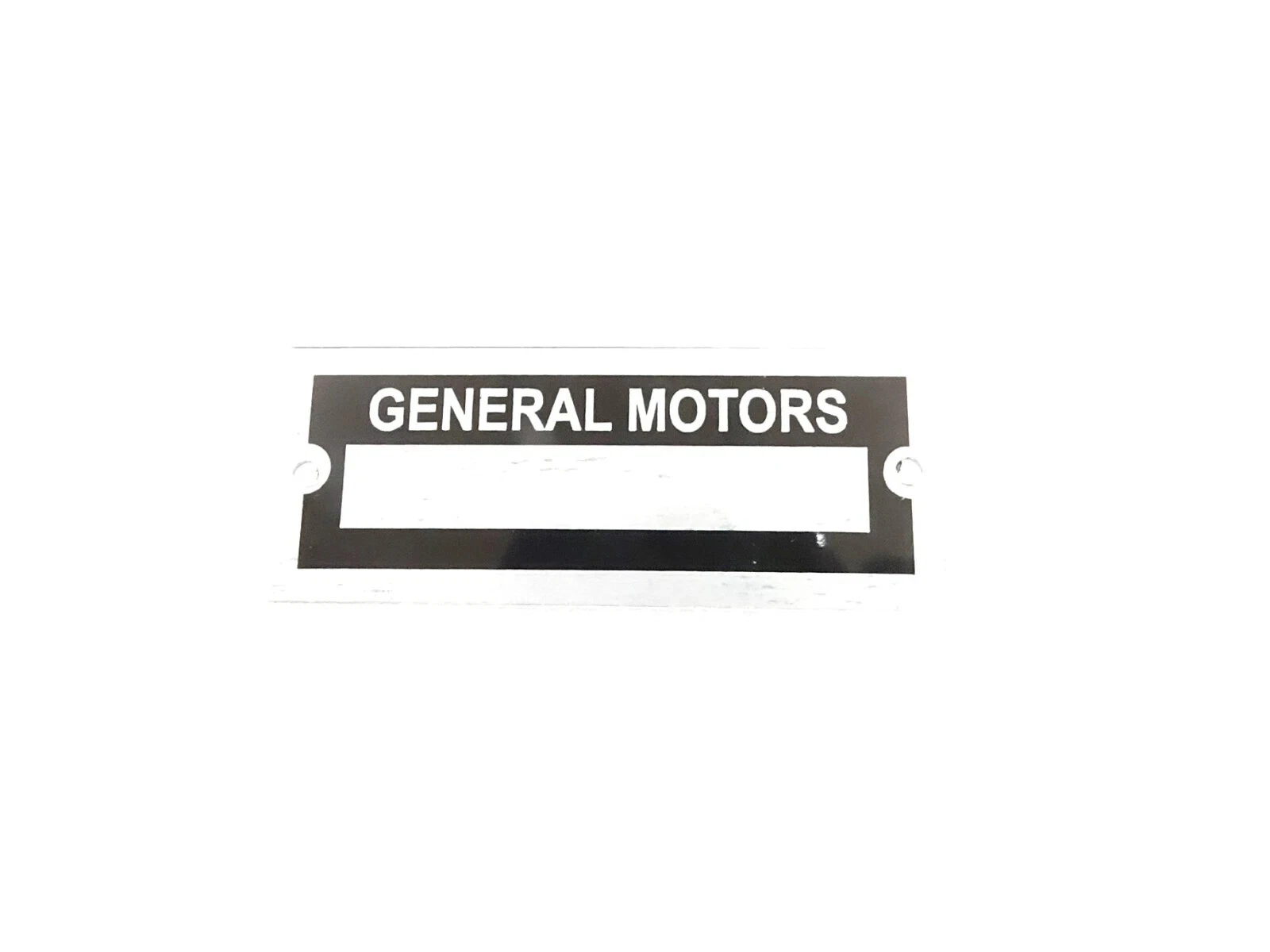 DATA PLATE BLANK FITS TO VINTAGE CLASSIC GENERAL MOTORS #V452-8