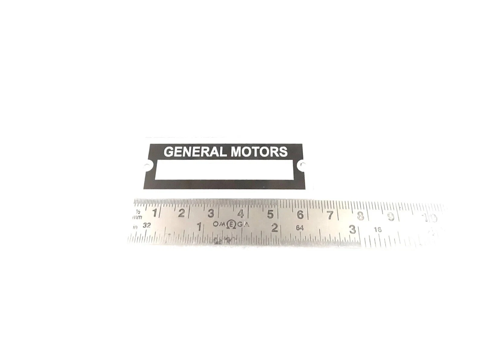 DATA PLATE BLANK FITS TO VINTAGE CLASSIC GENERAL MOTORS #V452-8