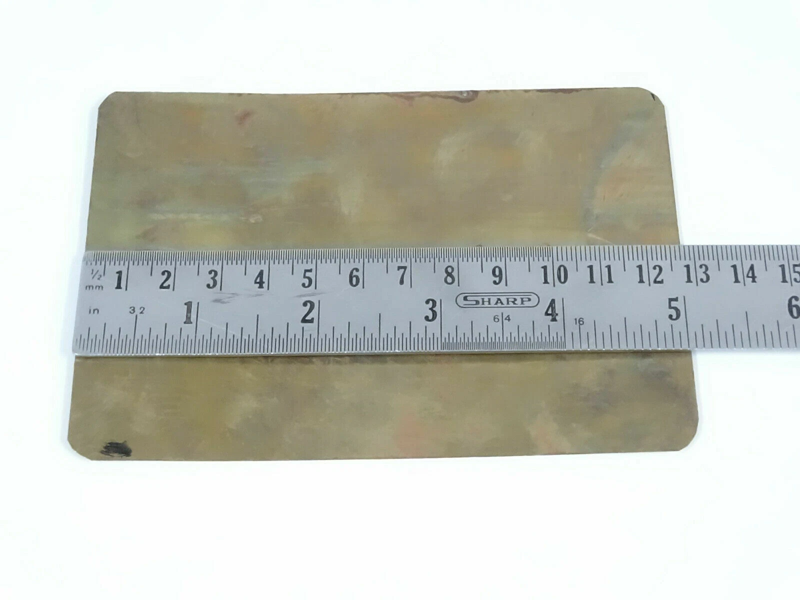 Vintage Car Austin Birmingham England Brass data Detailing plate