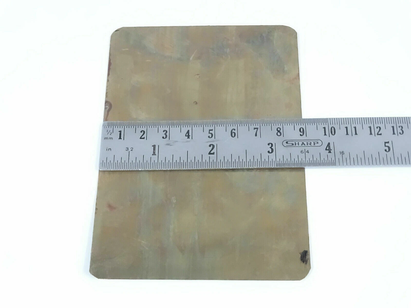 Vintage Car Austin Birmingham England Brass data Detailing plate