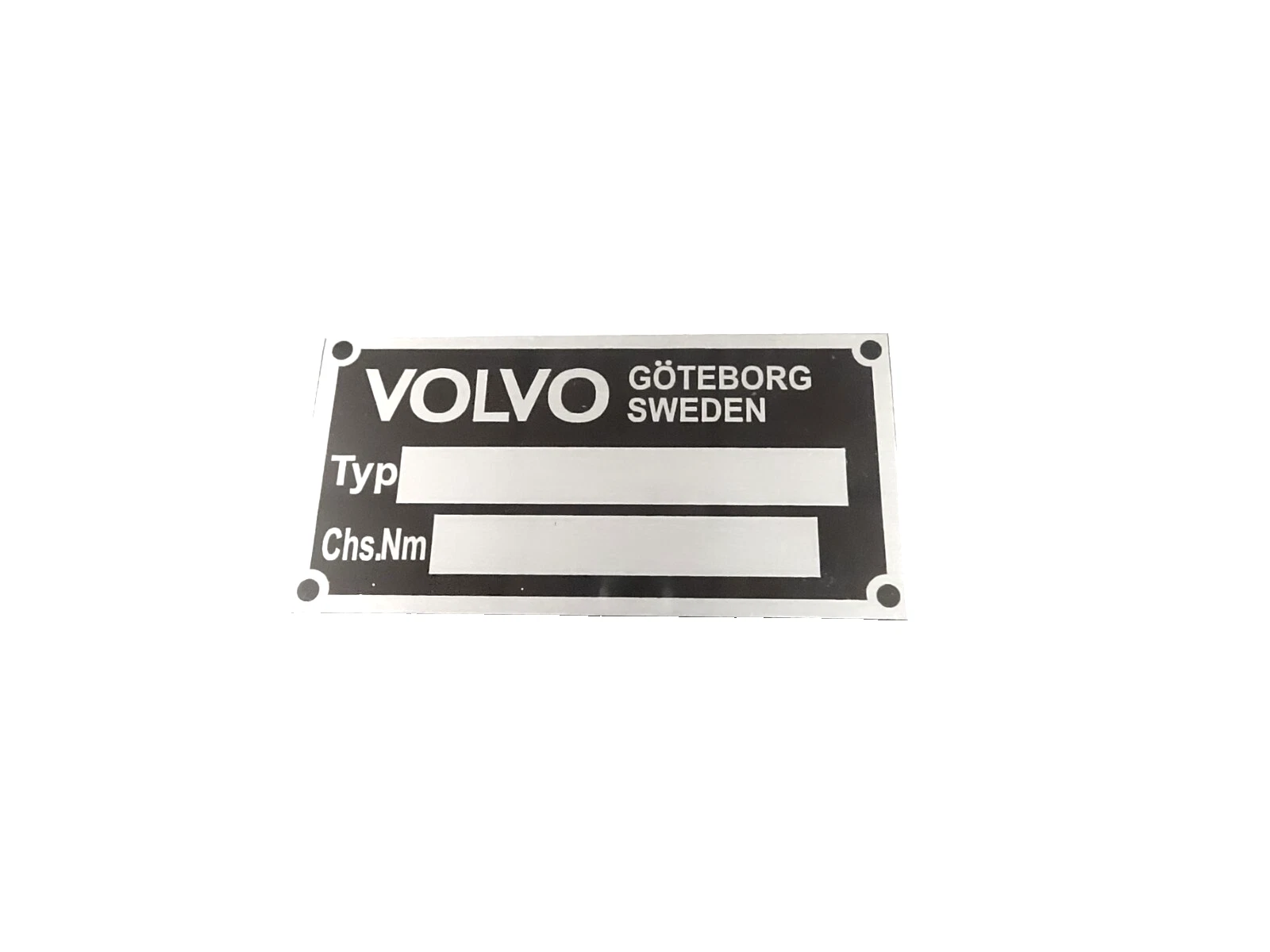 DATA PLATE FITS VINTAGE CLASSIC VOLVO TRUCK #V408-8