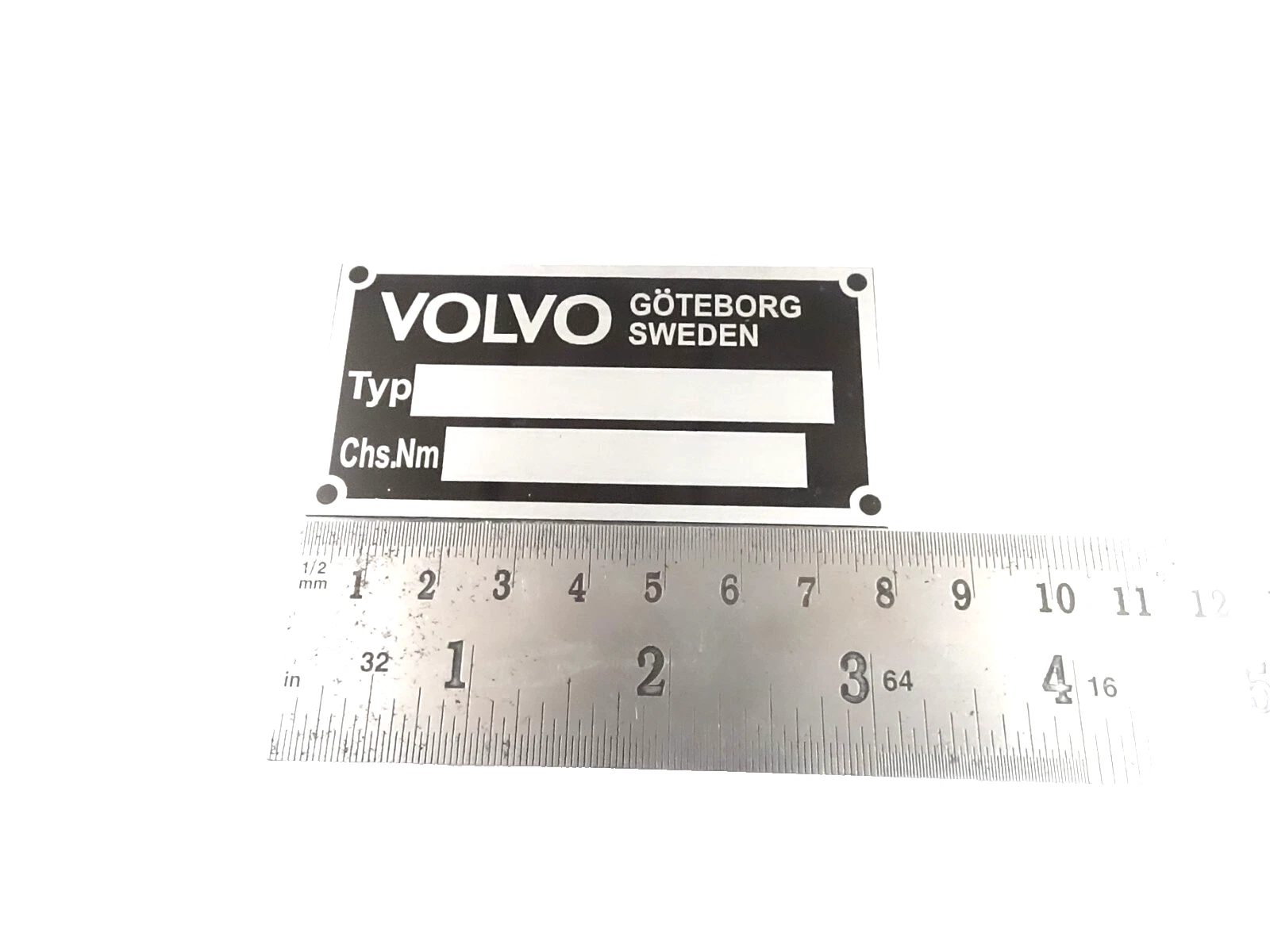 DATA PLATE FITS VINTAGE CLASSIC VOLVO TRUCK #V408-8