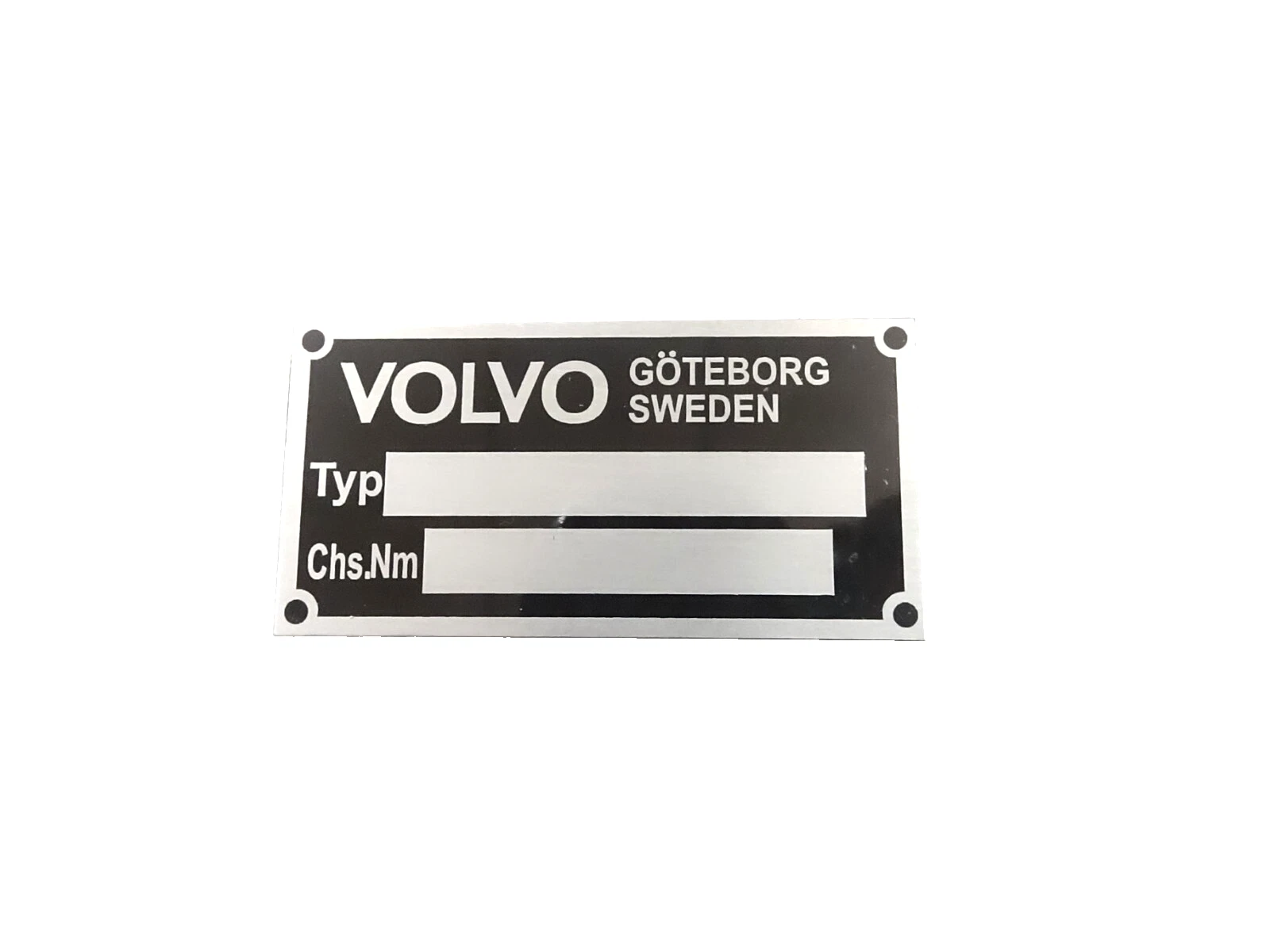 DATA PLATE FITS VINTAGE CLASSIC VOLVO TRUCK #V408-8