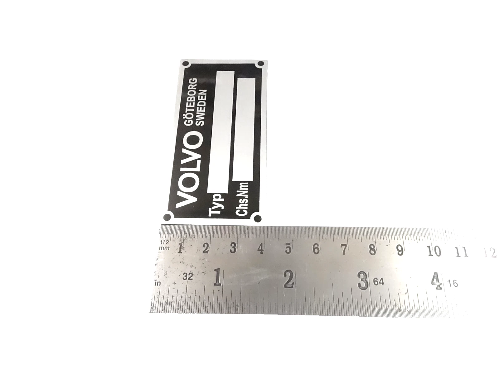 DATA PLATE FITS VINTAGE CLASSIC VOLVO TRUCK #V408-8