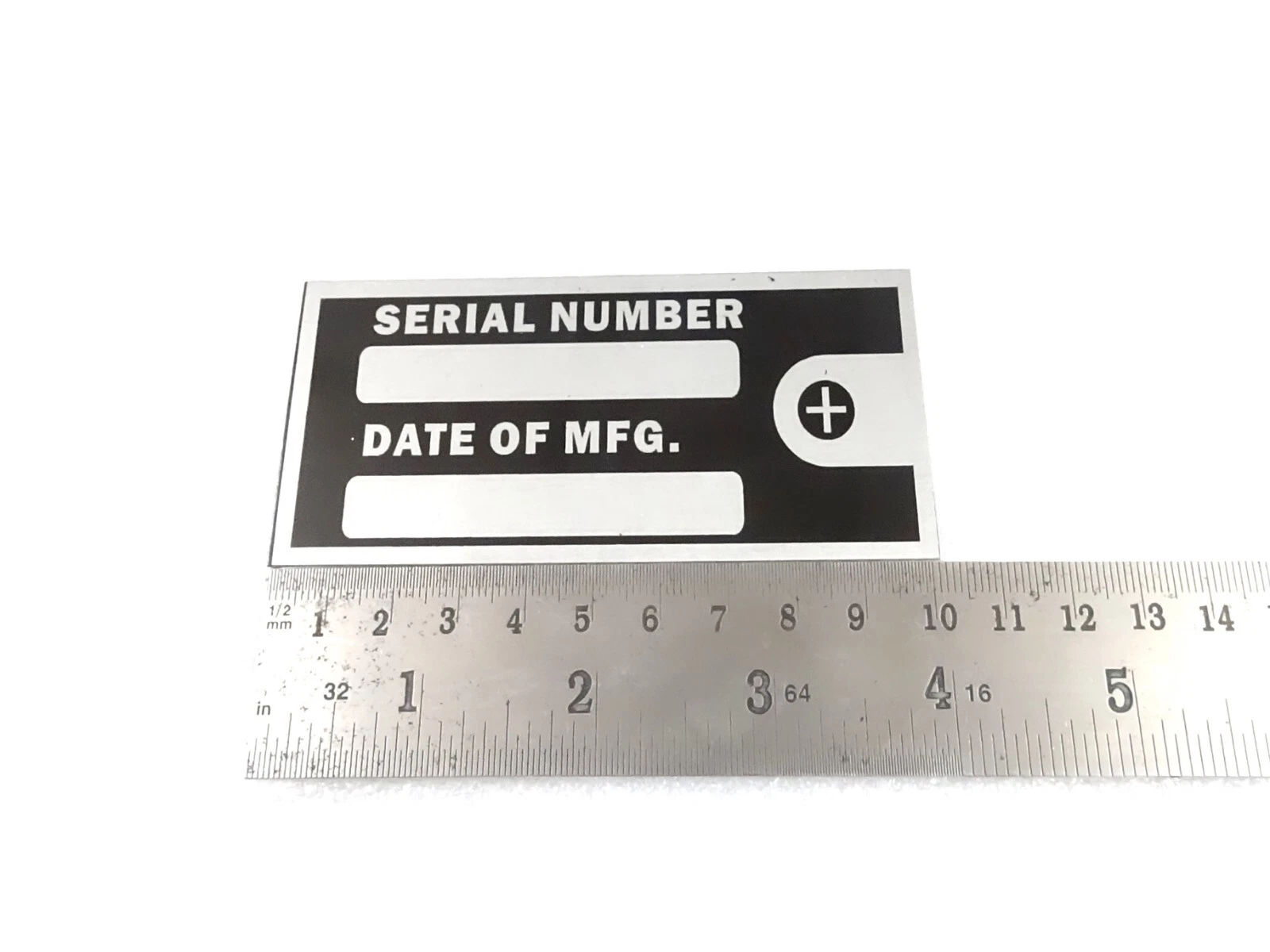BLANK DATA PLATE FOR ENGINE BULID MACHINE EQIPMENT PLATE #V425-8
