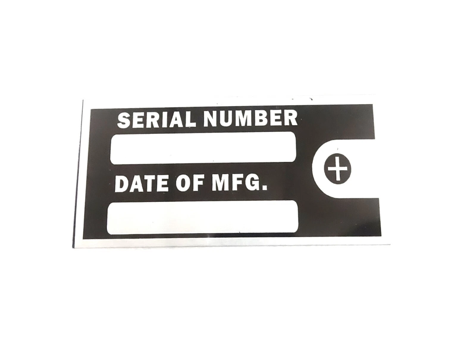 BLANK DATA PLATE FOR ENGINE BULID MACHINE EQIPMENT PLATE #V425-8
