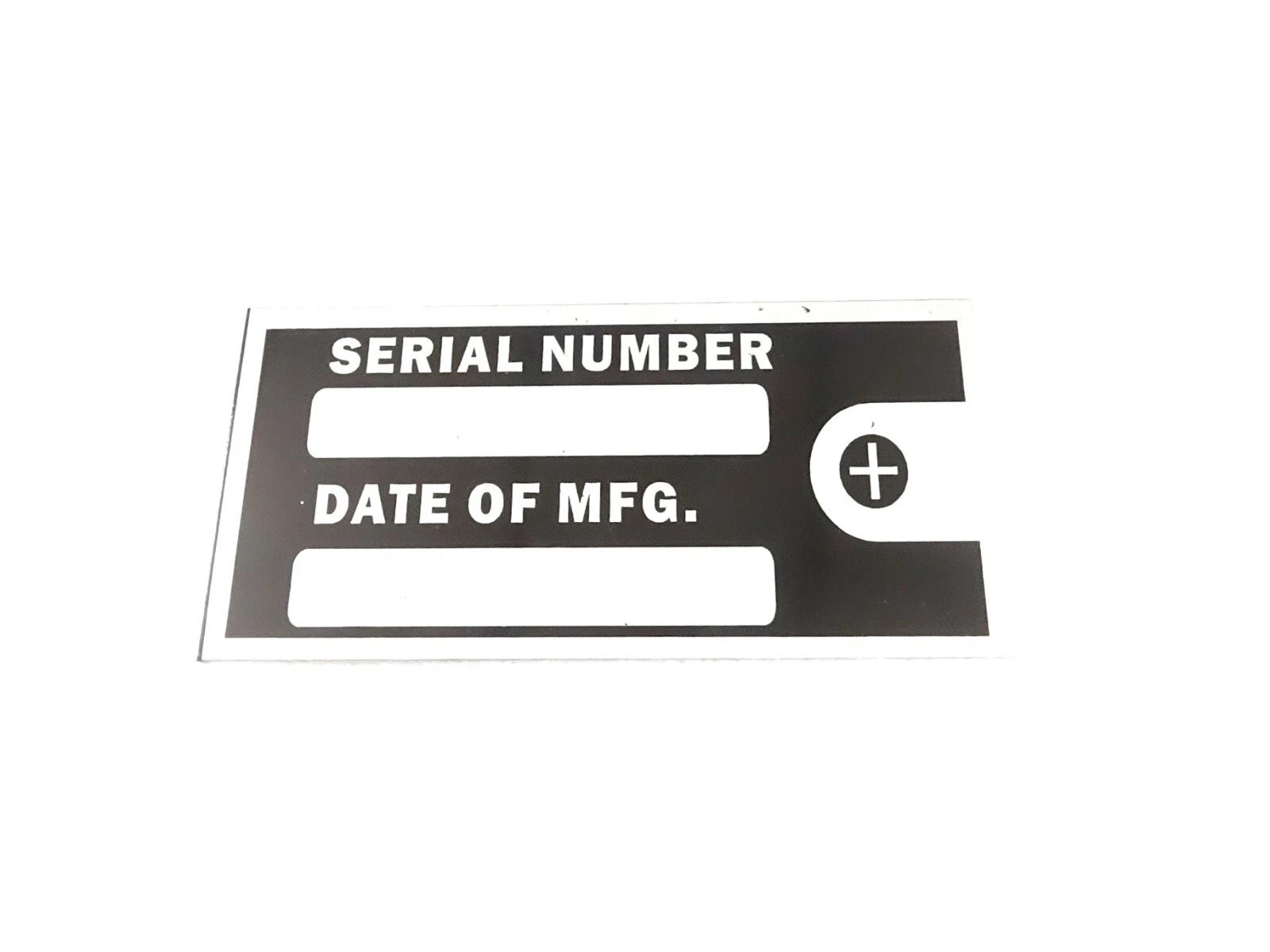 BLANK DATA PLATE FOR ENGINE BULID MACHINE EQIPMENT PLATE #V425-8