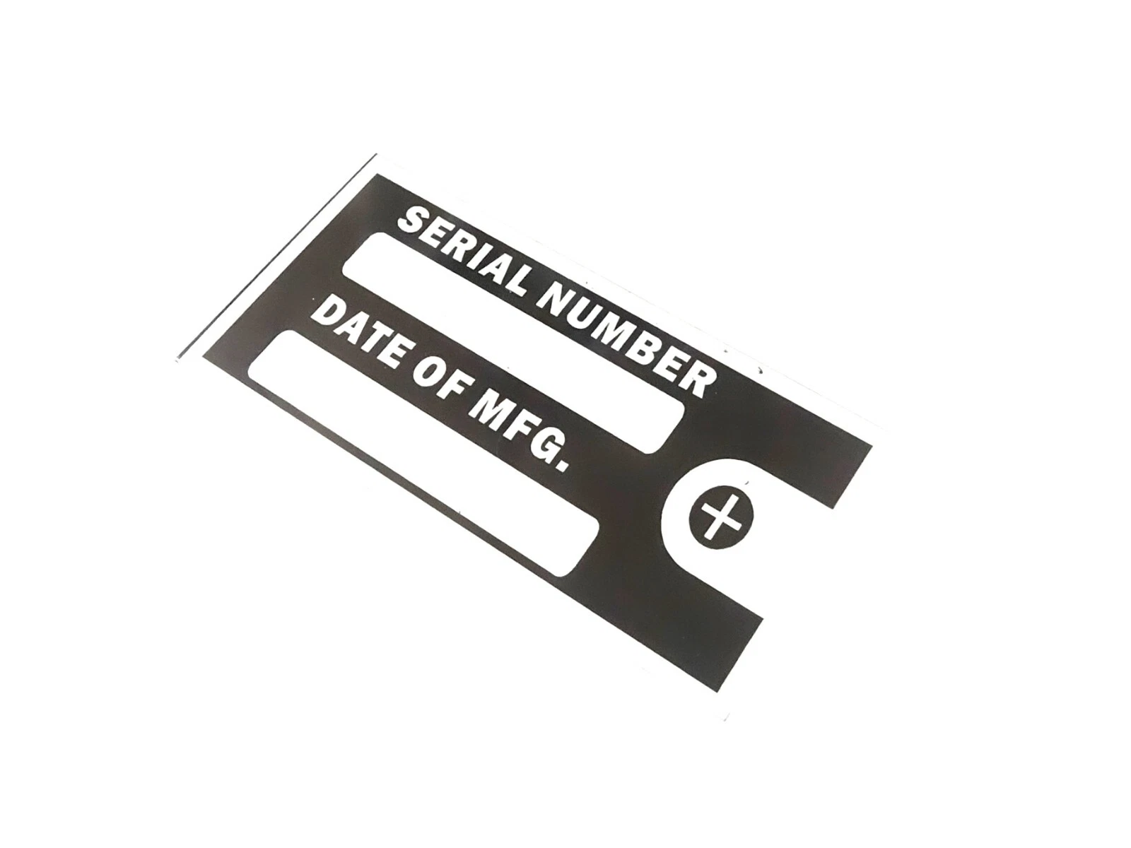 BLANK DATA PLATE FOR ENGINE BULID MACHINE EQIPMENT PLATE #V425-8