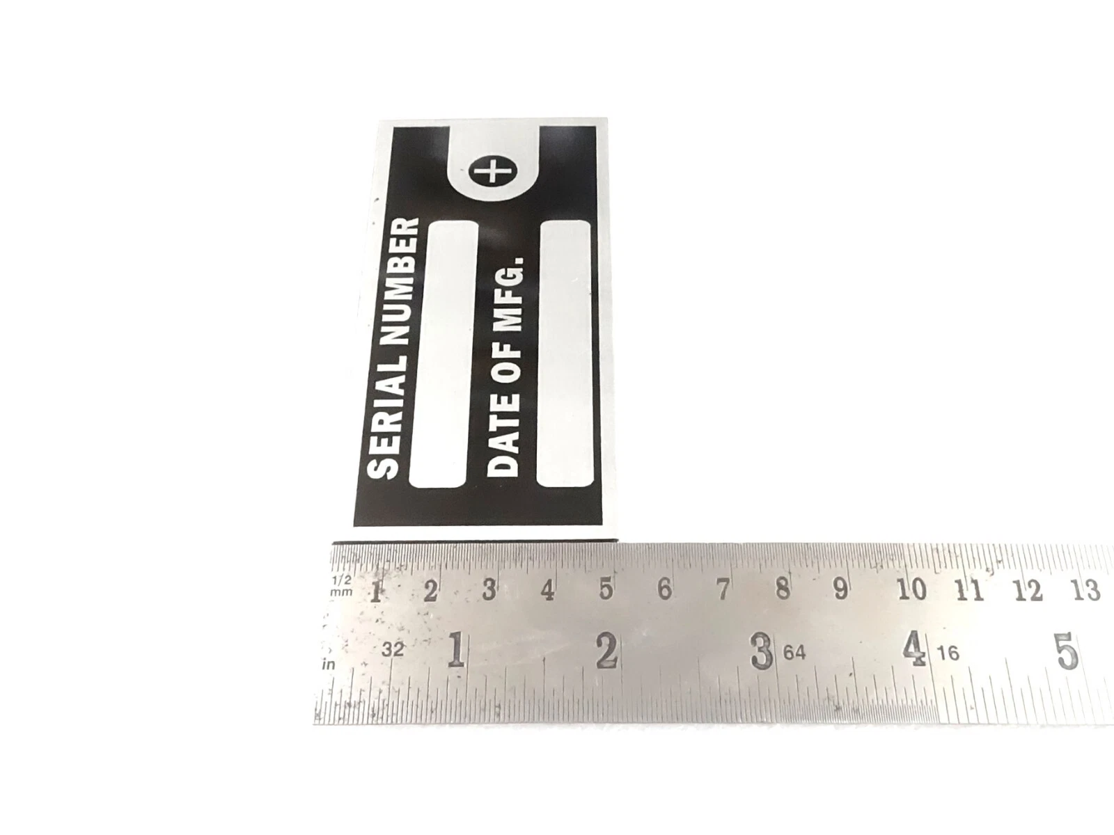 BLANK DATA PLATE FOR ENGINE BULID MACHINE EQIPMENT PLATE #V425-8