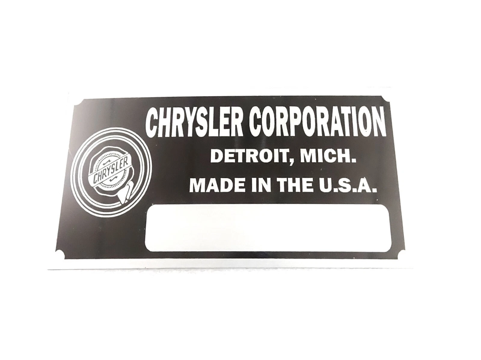 DATA PLATE FITS TO VINTAGE CHRYSLER COWL 1922-33 #V422-8