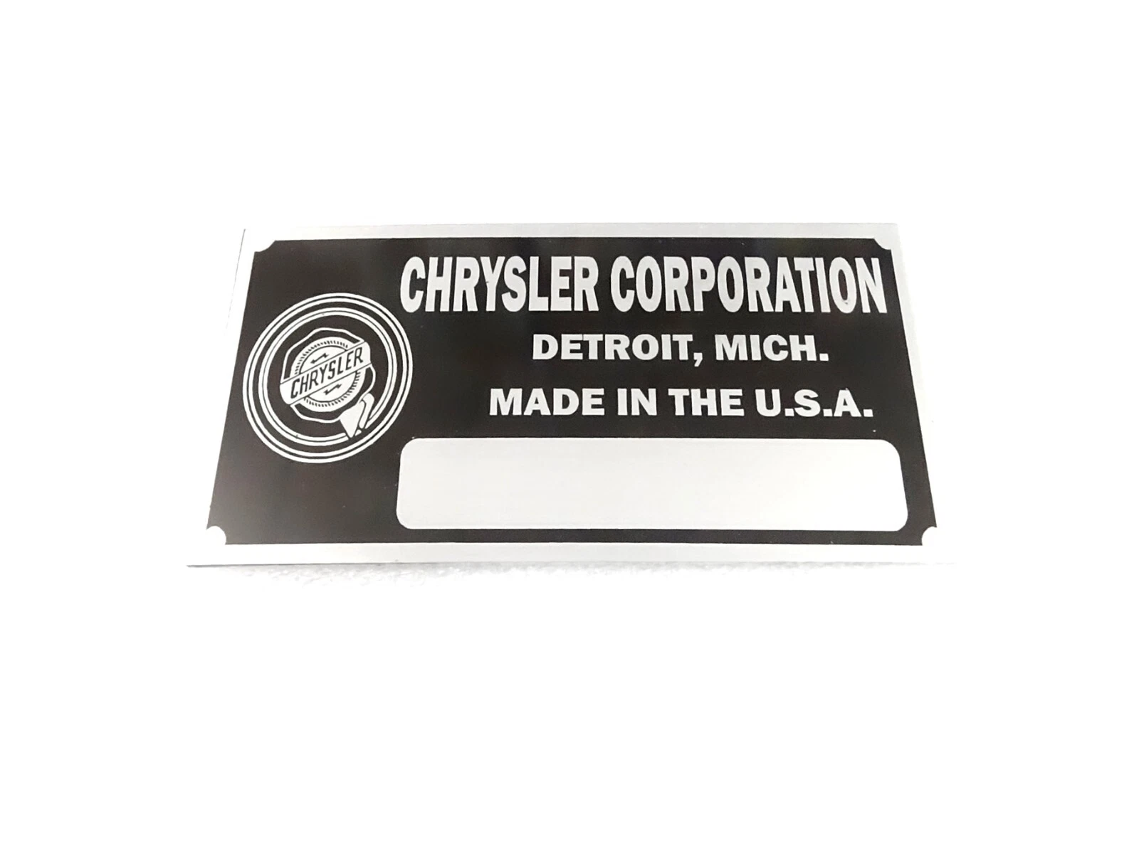 DATA PLATE FITS TO VINTAGE CHRYSLER COWL 1922-33 #V422-8