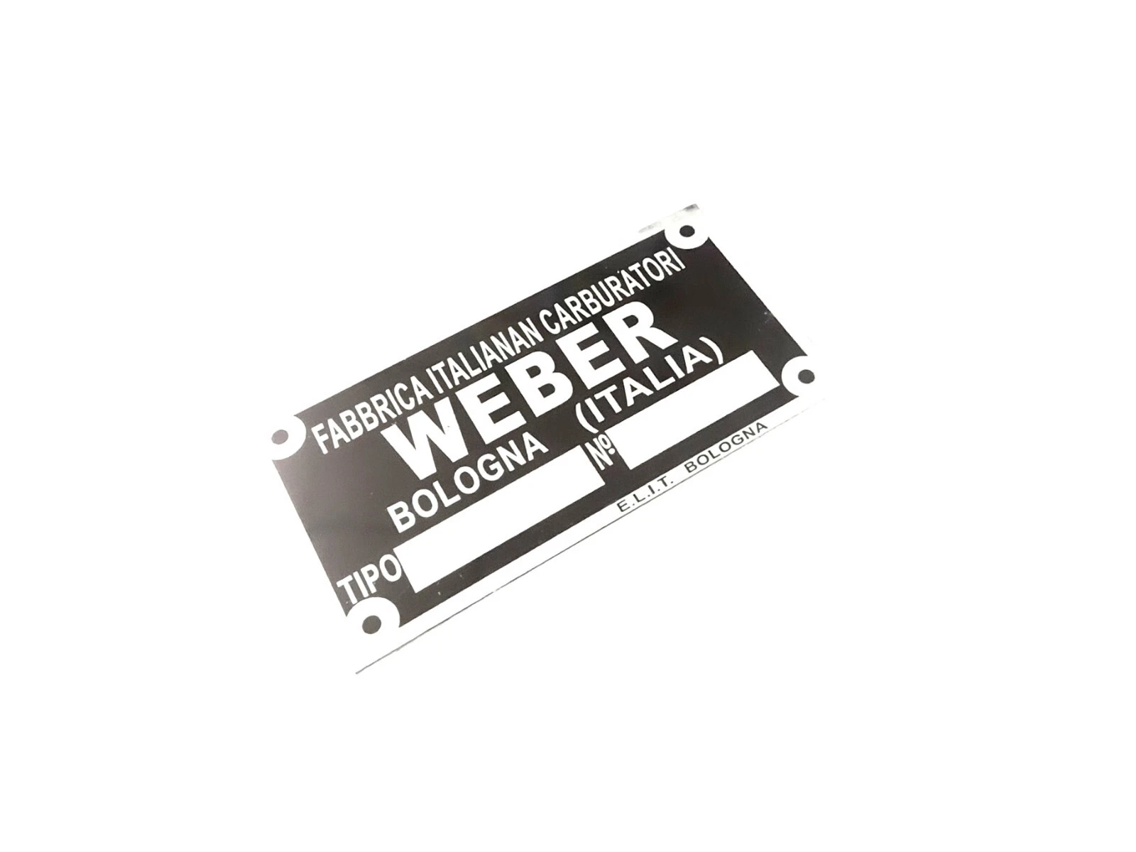 DATA PLATE FITS TO TYPENSCHILD WEBER VERGASER FIAT LANCIA FERRARI MASERATI OPEL
