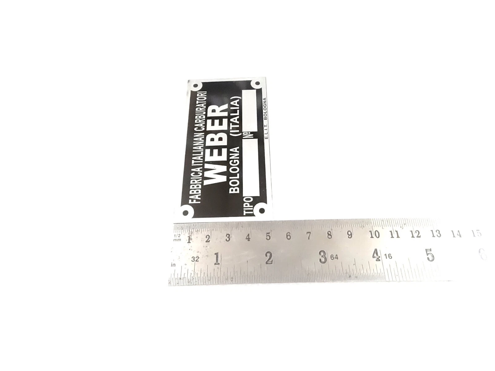 DATA PLATE FITS TO TYPENSCHILD WEBER VERGASER FIAT LANCIA FERRARI MASERATI OPEL