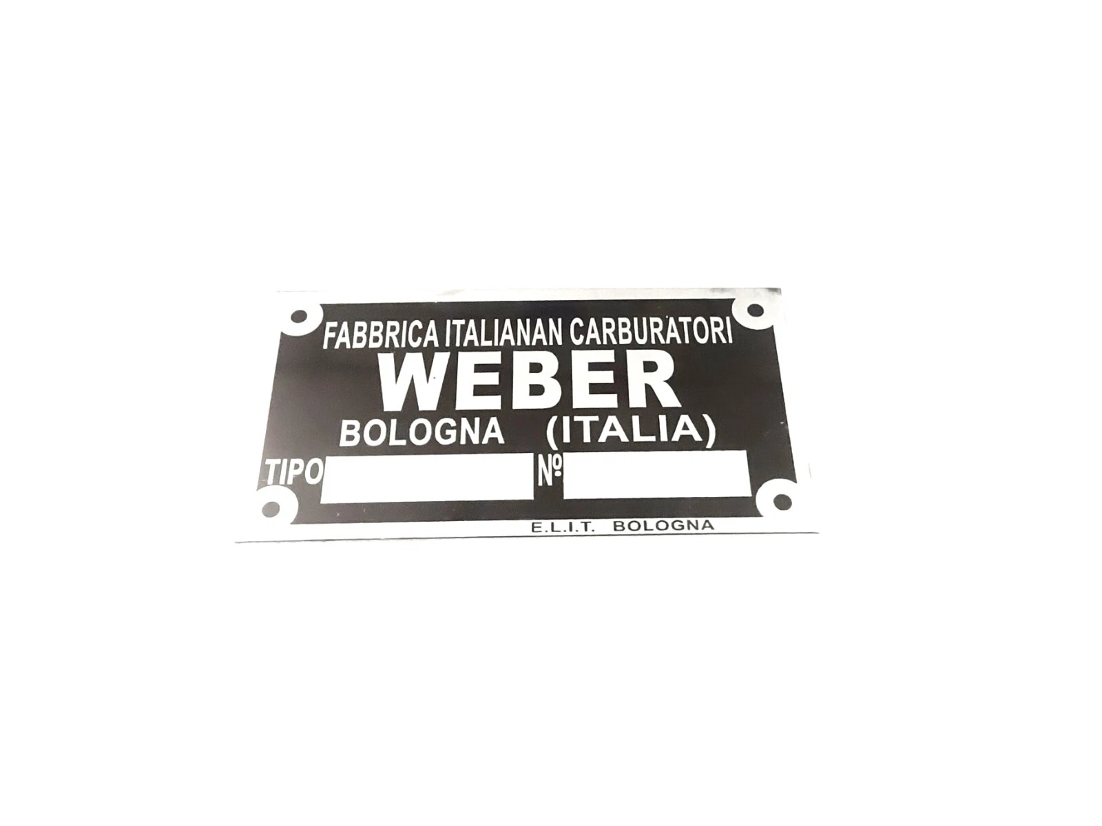 DATA PLATE FITS TO TYPENSCHILD WEBER VERGASER FIAT LANCIA FERRARI MASERATI OPEL