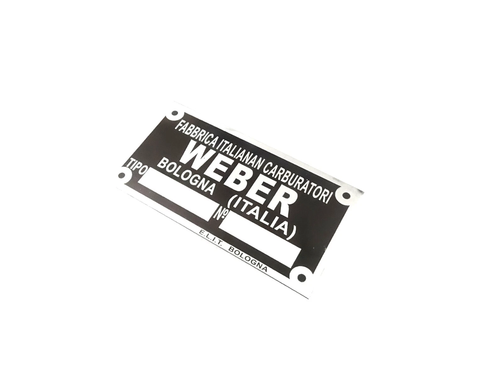 DATA PLATE FITS TO TYPENSCHILD WEBER VERGASER FIAT LANCIA FERRARI MASERATI OPEL