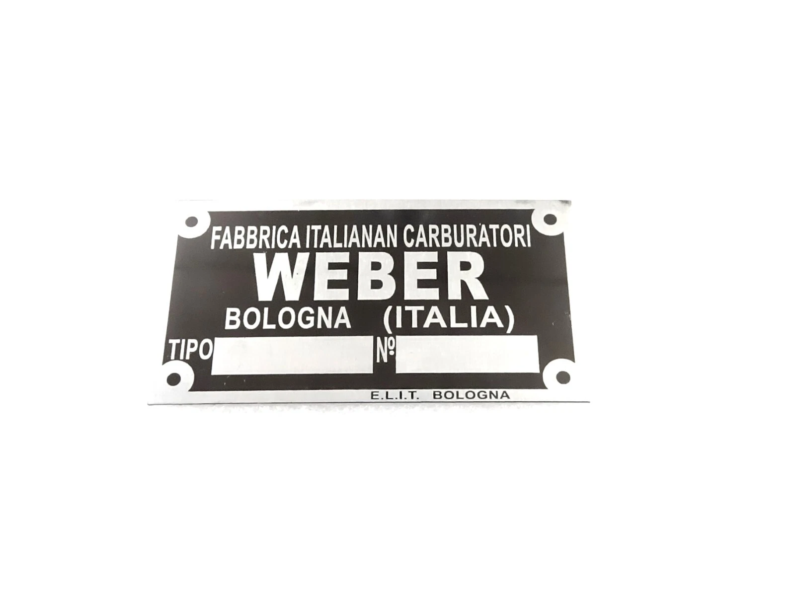 DATA PLATE FITS TO TYPENSCHILD WEBER VERGASER FIAT LANCIA FERRARI MASERATI OPEL