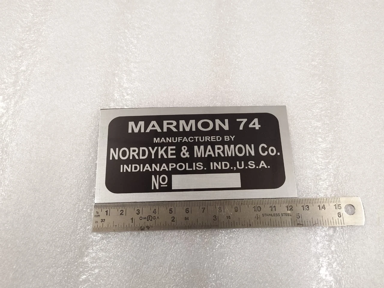 DATA PLATE SET FITS TO VINTAGE CLASSIC MARMON 1926 # V457-8