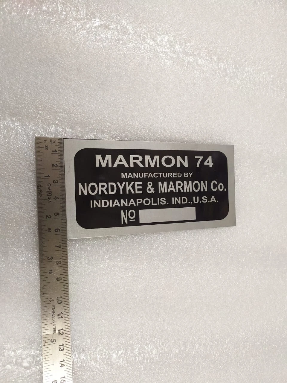 DATA PLATE SET FITS TO VINTAGE CLASSIC MARMON 1926 # V457-8