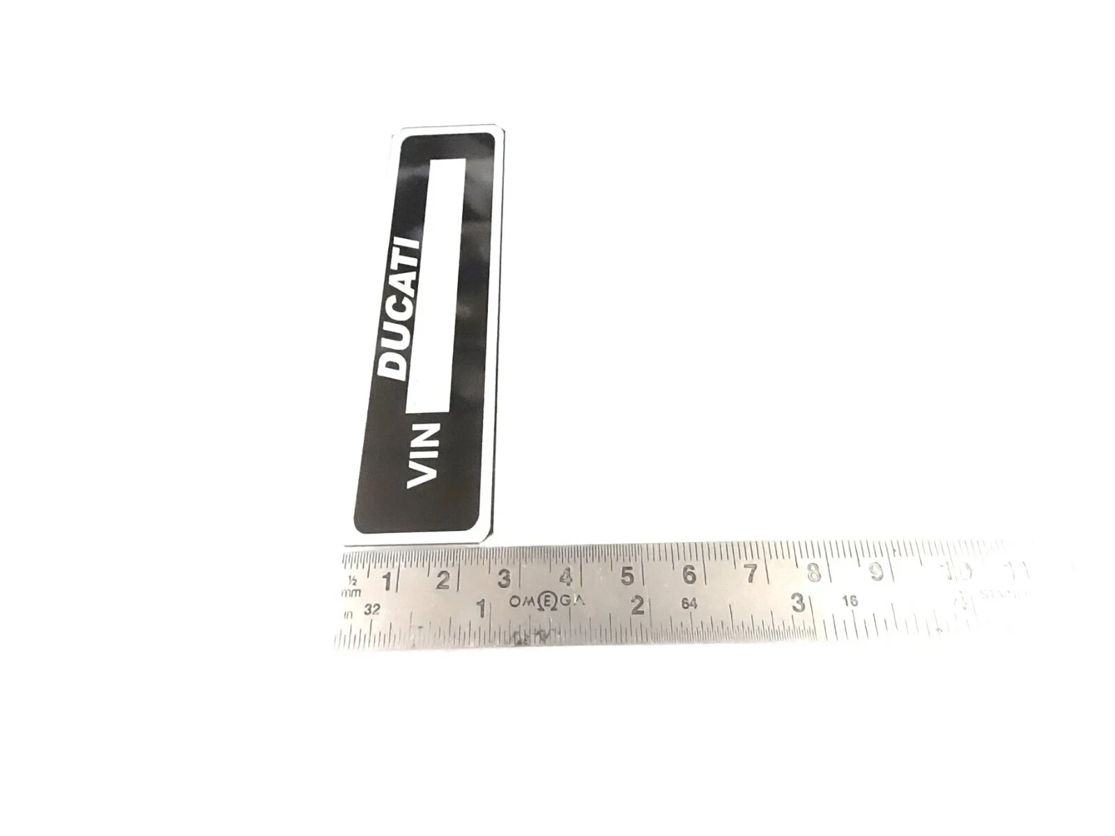 DATA PLATE BLANK FITS TO CLASSIC VINTAGE UNIVERSAL DUCATI MODELS #V447-8