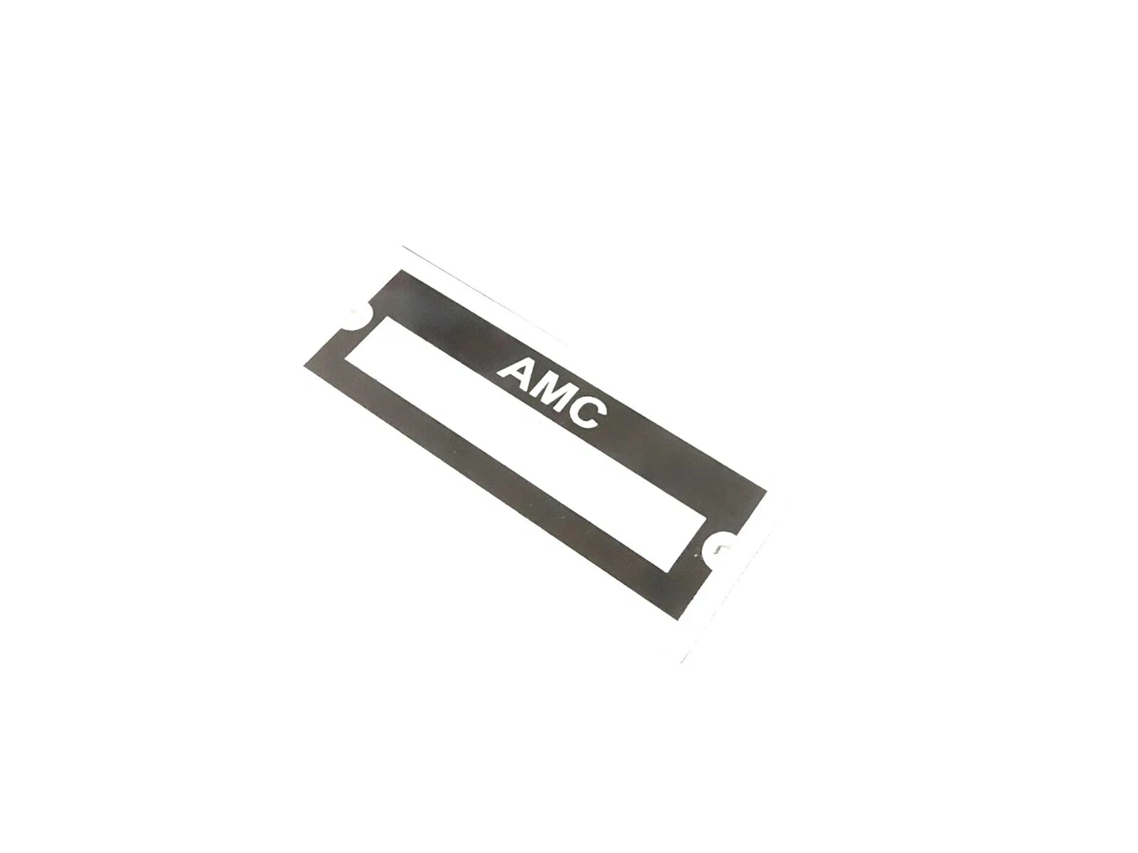 DATA PLATE BLANK FOR AMC #V455-8