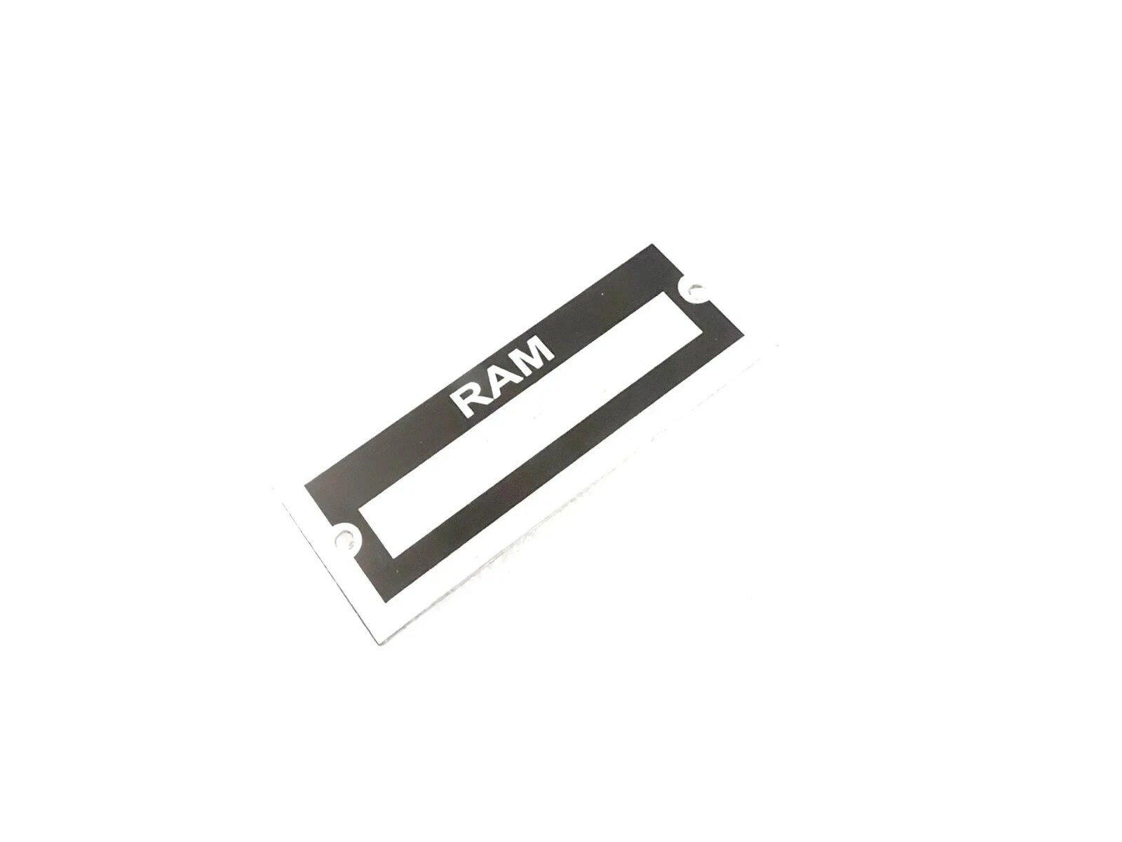 DATA PLATE BLANK FOR RAM #V456-8