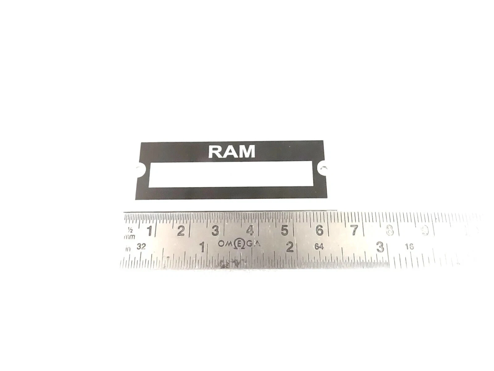 DATA PLATE BLANK FOR RAM #V456-8