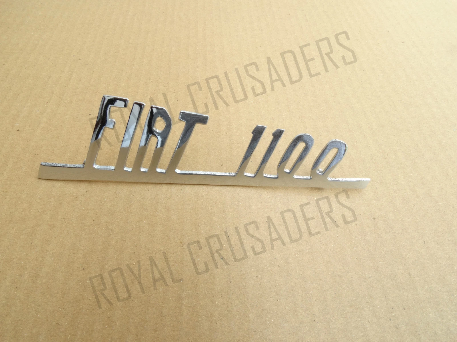 NEW FIAT 1100 CHROME BADGE
