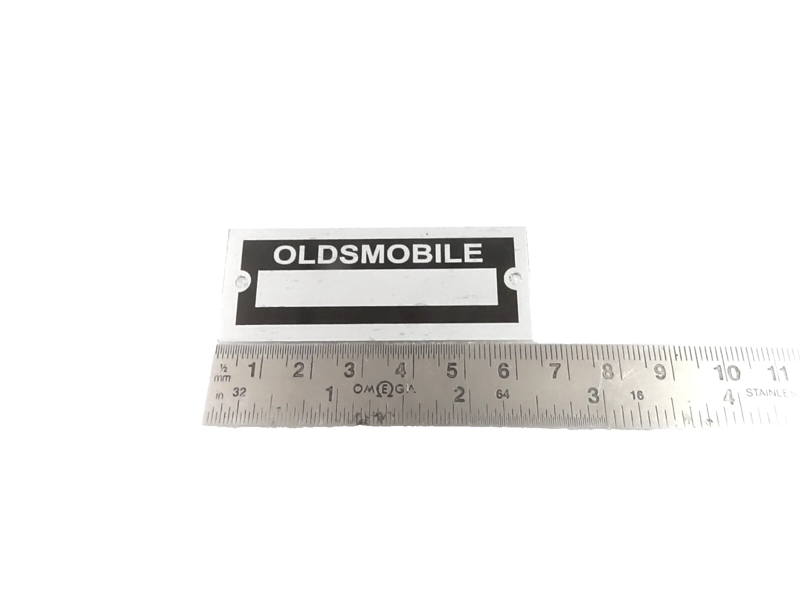 DATA PLATE BLANK FOR VINTAGE CLASSIC OLDSMOBILE #V460-8