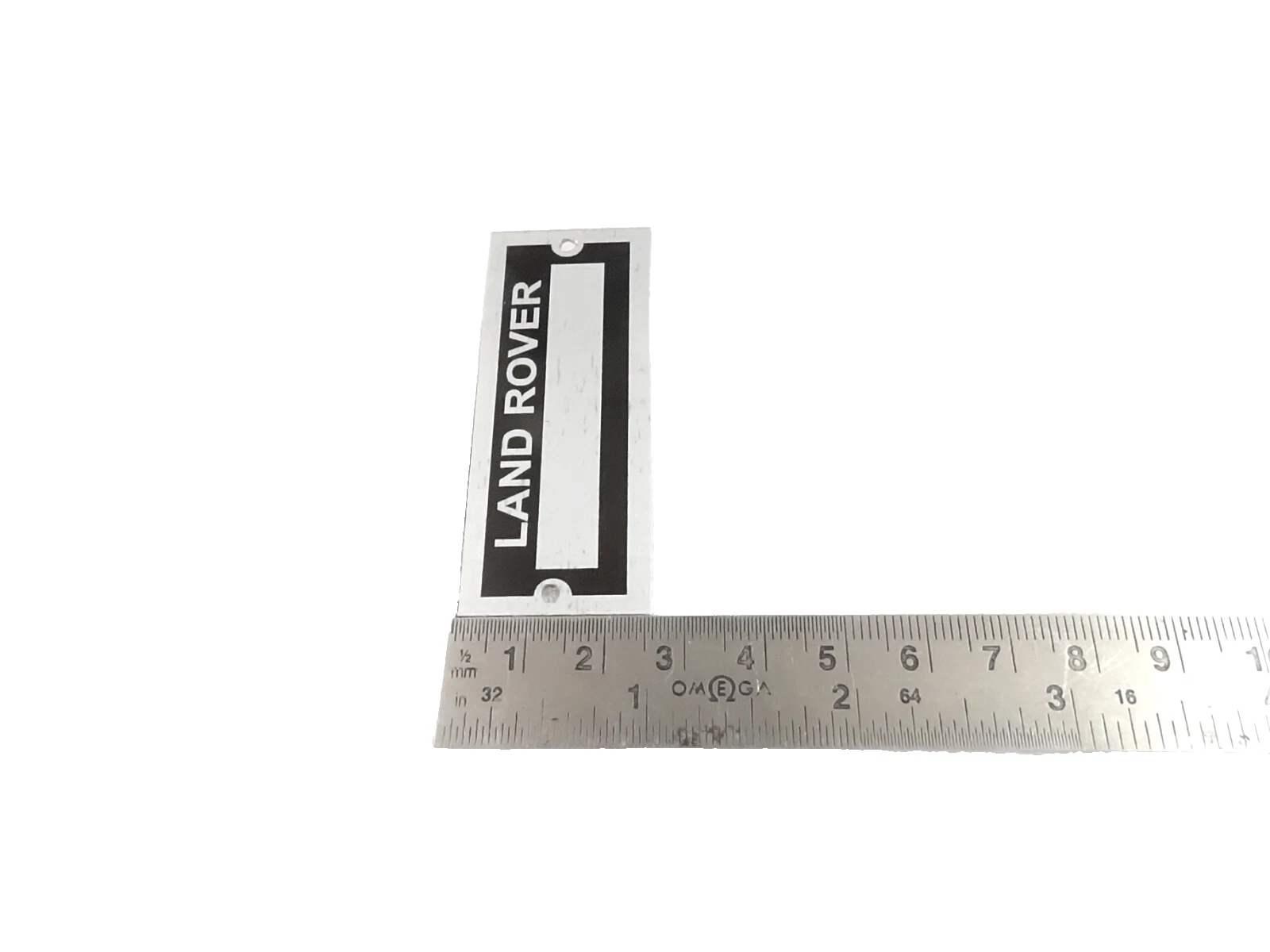 DATA PLATE BLANK FOR VINTAGE CLASSIC LAND ROVER #V462-8
