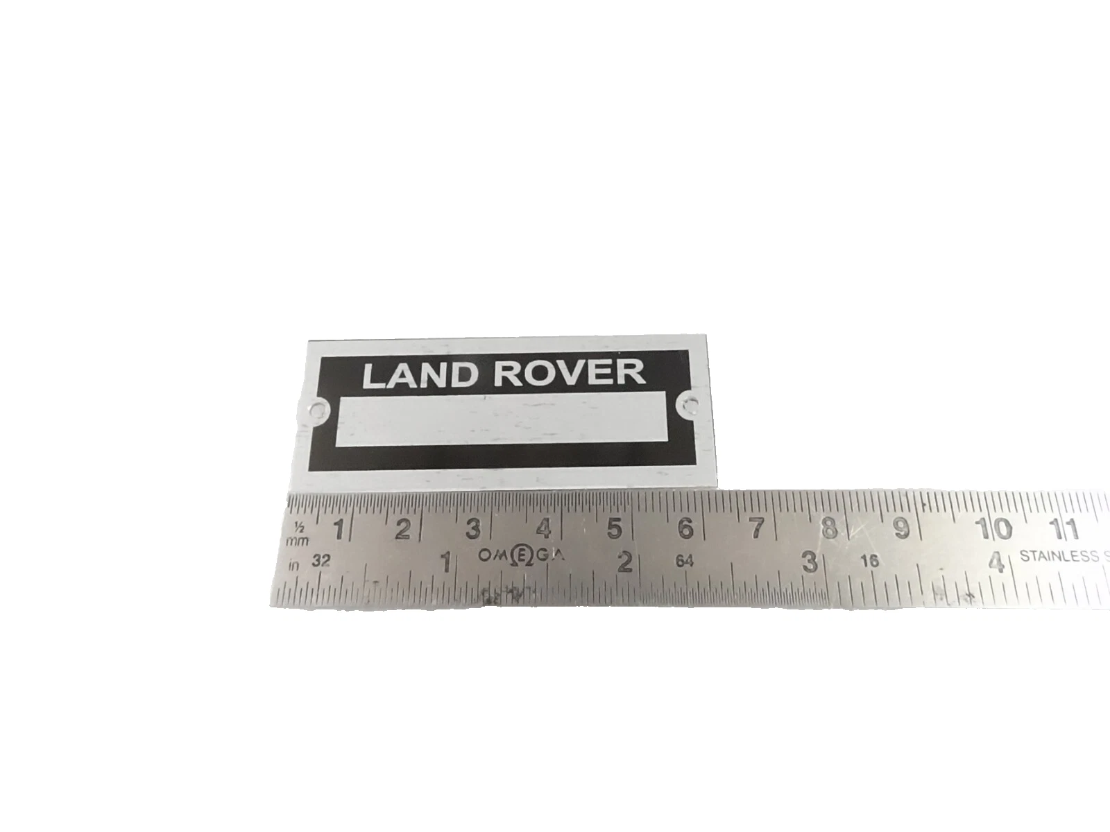 DATA PLATE BLANK FOR VINTAGE CLASSIC LAND ROVER #V462-8