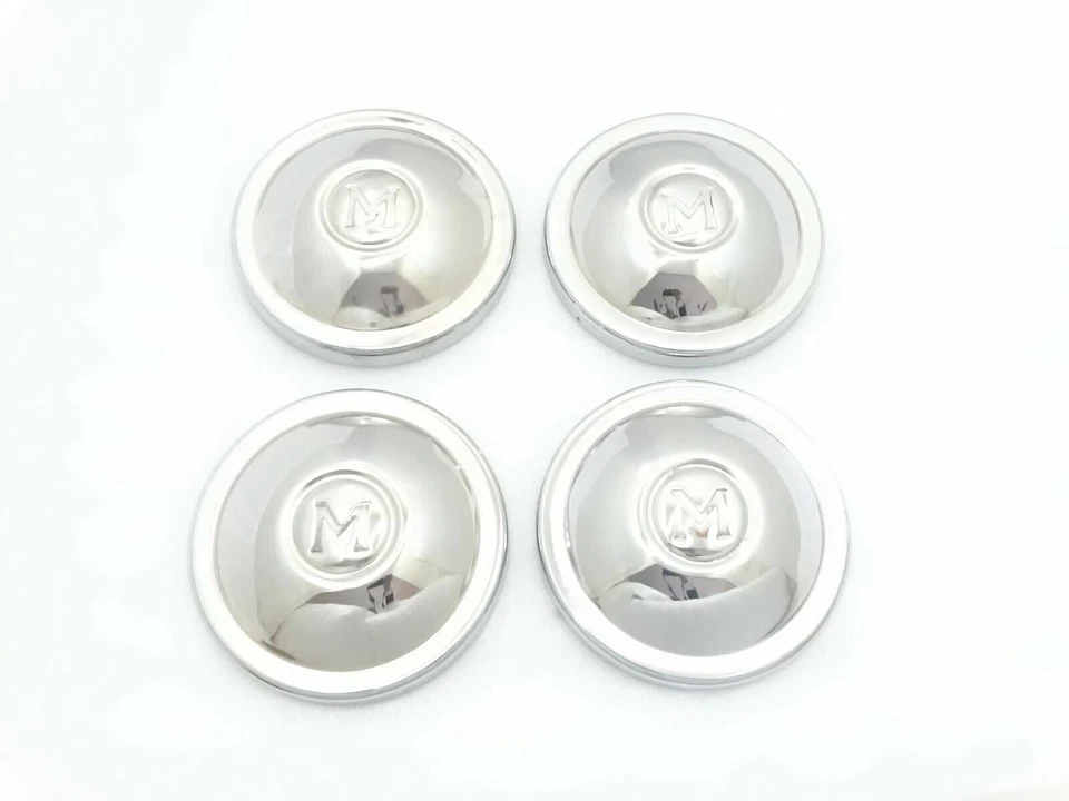 Vintage Morris Minor Front/Rear Wheel Hub Chromed 4x Covers/Caps