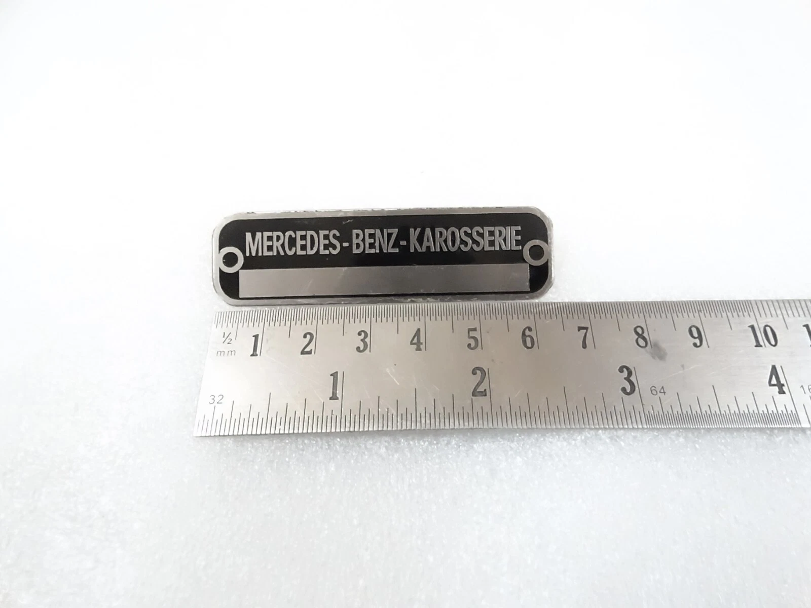Data Plates Mercedes Cars Metal Black 3 Units Fit For Mercedes Benz #23D18
