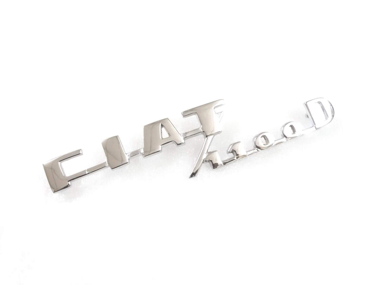 CHROME BADGE EMBLEM FOR VINTAGE CLASSIC FIAT 1100 CAR 1960'S #V418-8