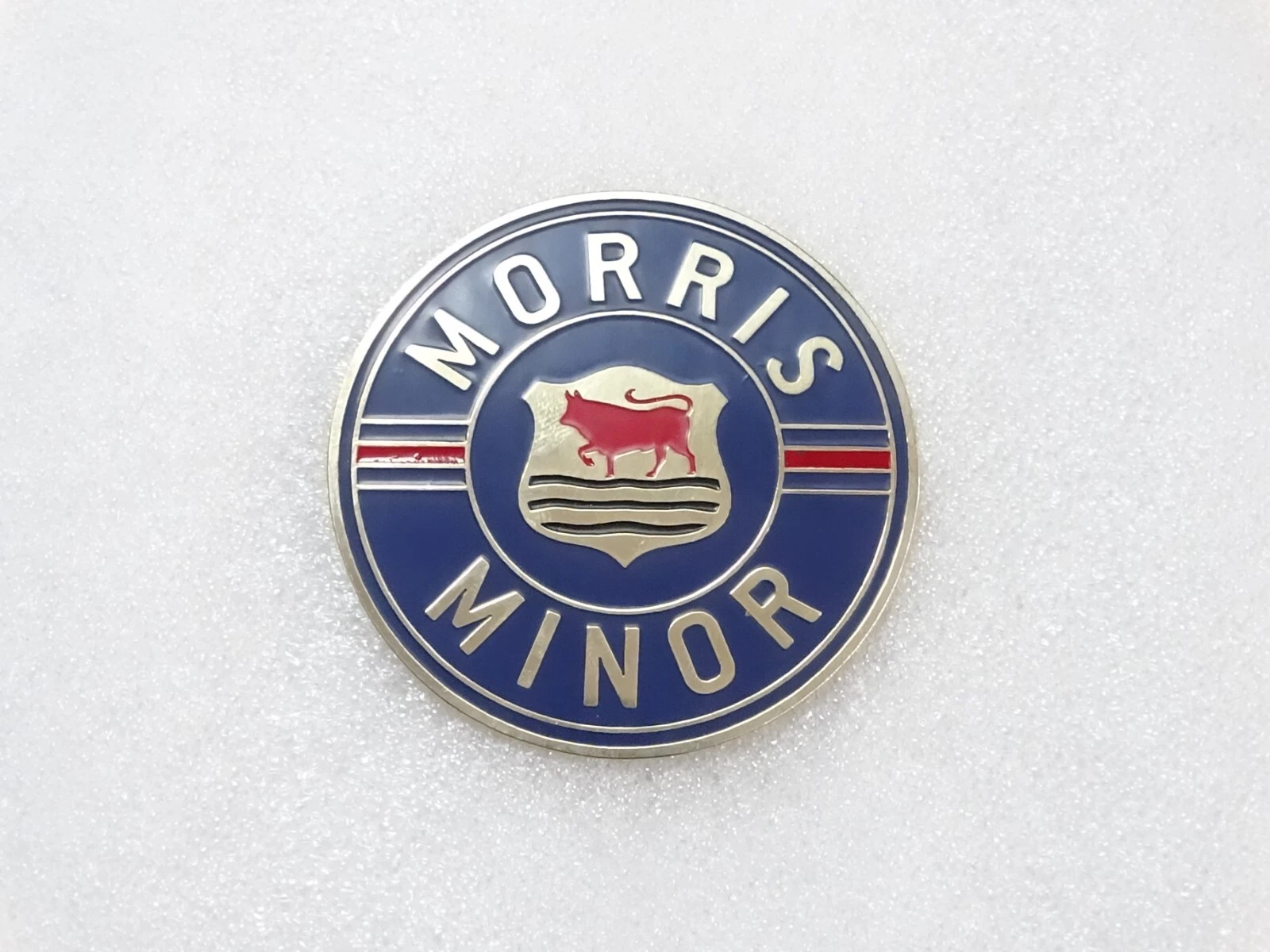 2 X Vintage Brass Morris Minor Car Radiator Badge Emblem Logo Emblem (Big Size)