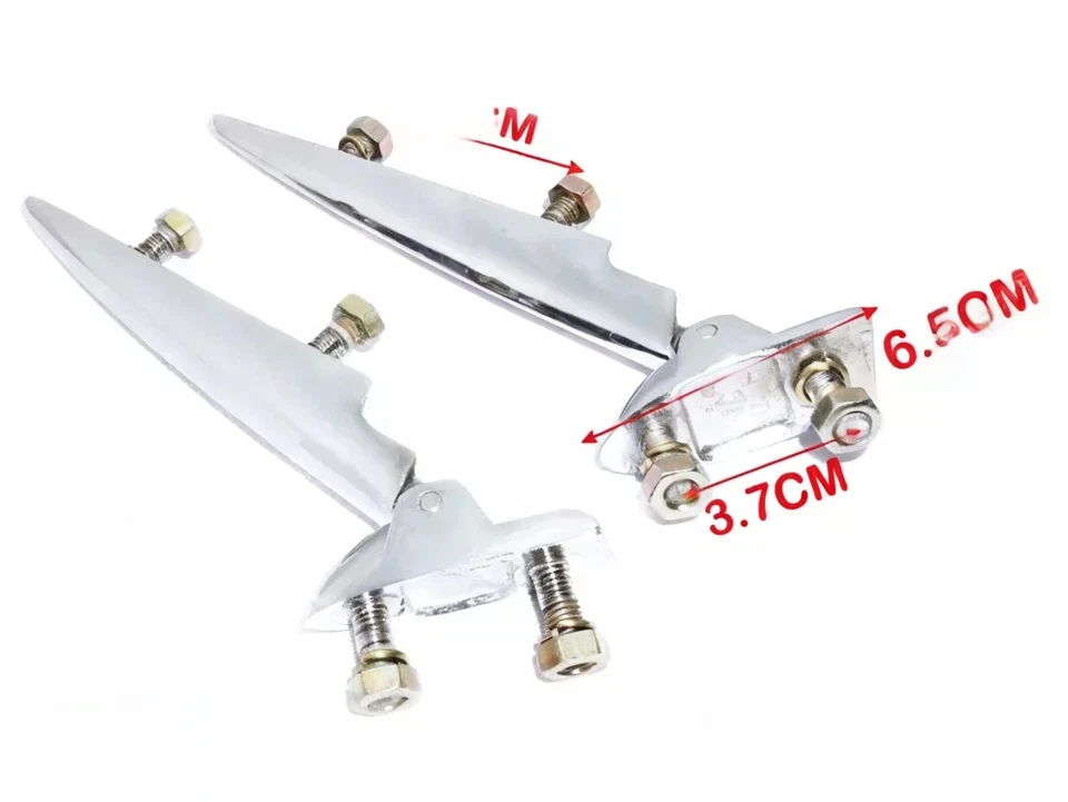 OEM Quality Bonnet Hood Hinges Set Chrome Plated 9" For vintage Car #G618