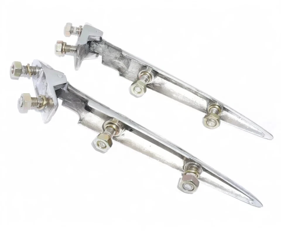 OEM Quality Bonnet Hood Hinges Set Chrome Plated 9" For vintage Car #G618