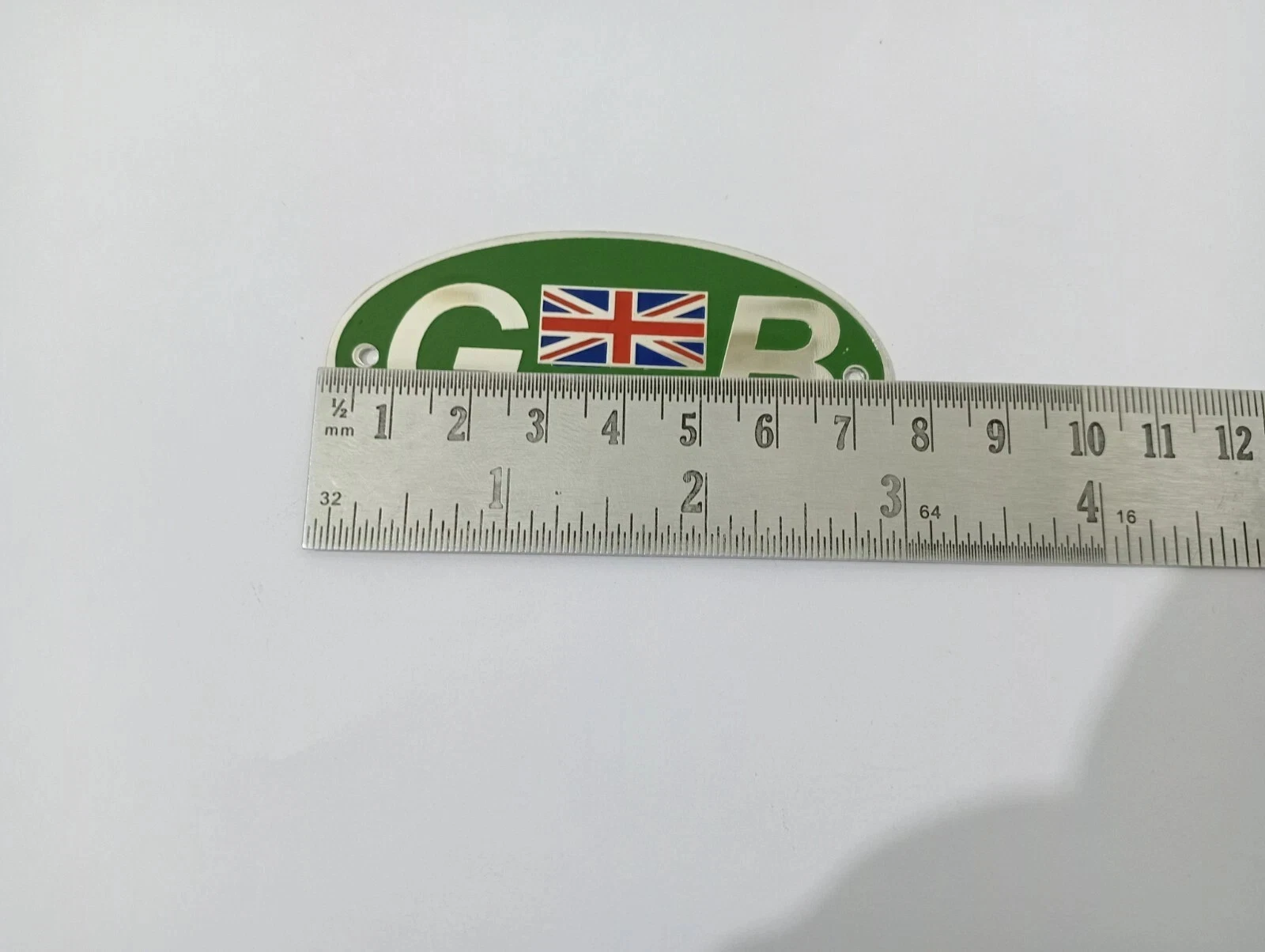 Flag Front Hood Bonnet Badge (Metal) FITS Vintage Car "GB" Great Britain