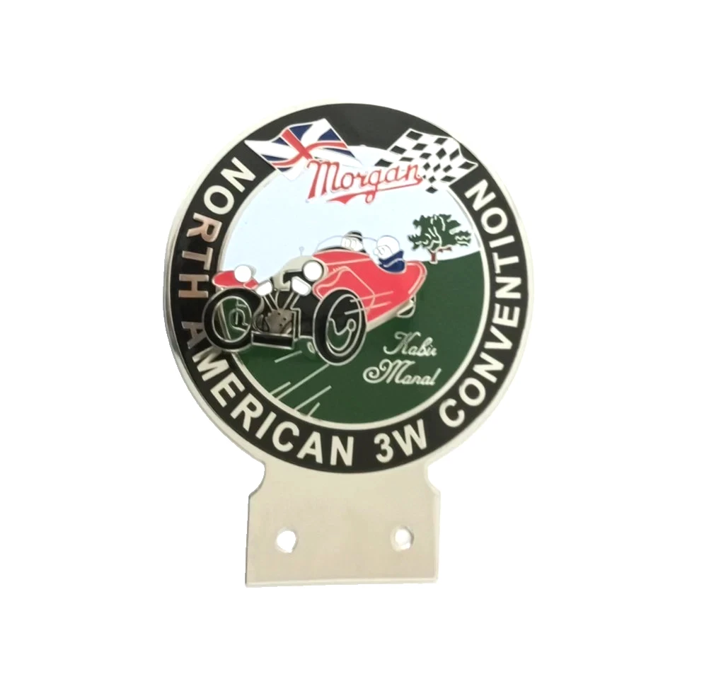 RADIATOR FRONT GRILL BADGE EMBLEM FITS VINTAGE MORGAN CAR