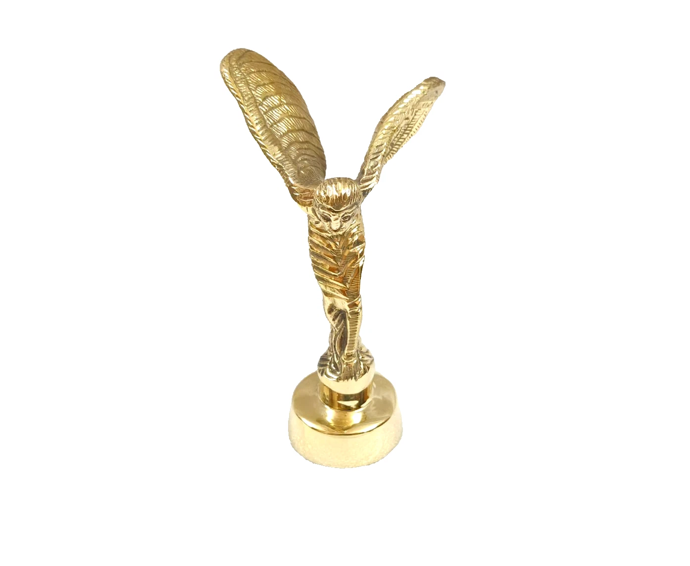 BRASS Spirit of Ecstasy BADGE FITS ROLLS ROYCE Phantom car Bonnet Mascot REPLICA
