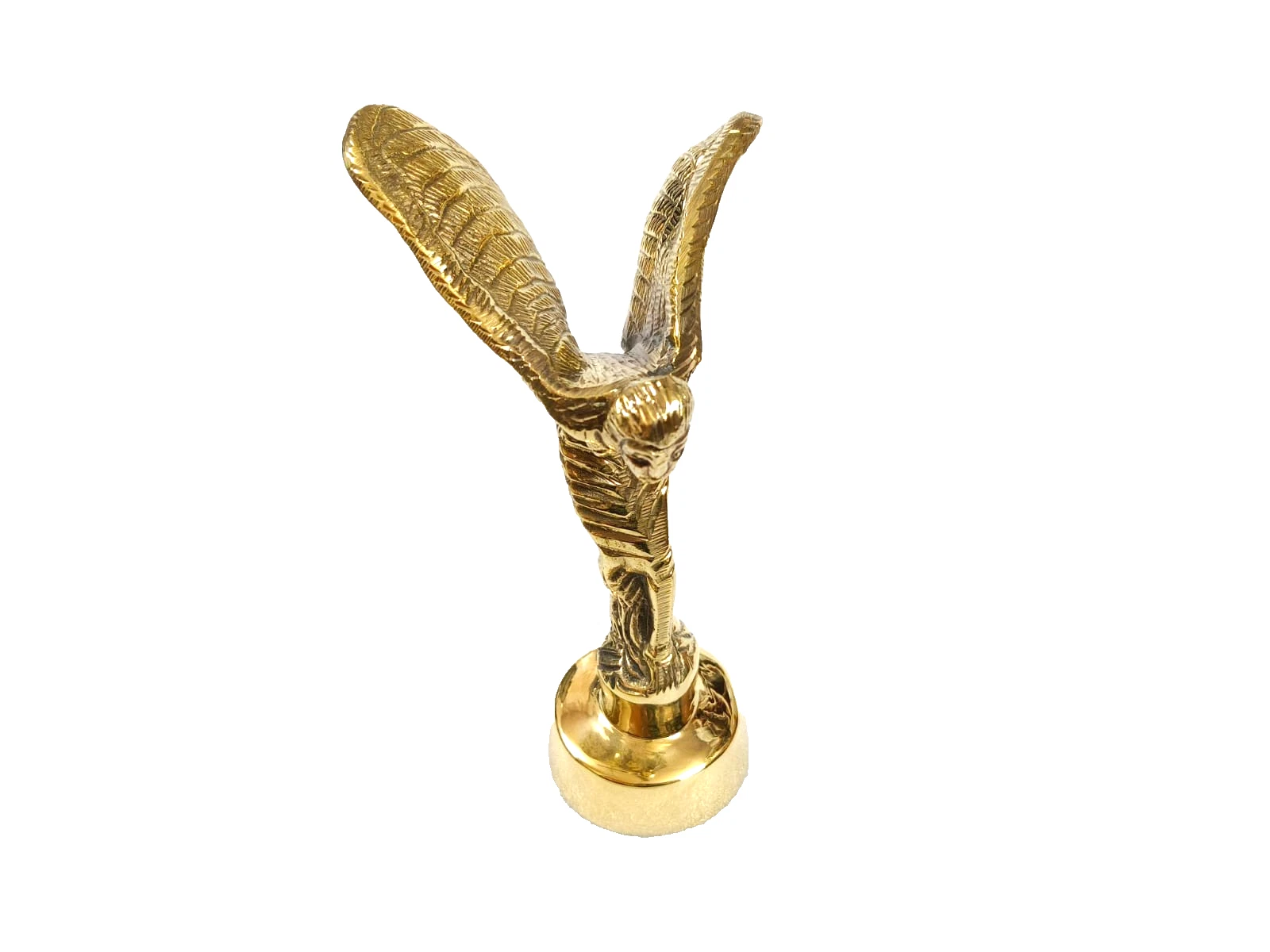 BRASS Spirit of Ecstasy BADGE FITS ROLLS ROYCE Phantom car Bonnet Mascot REPLICA