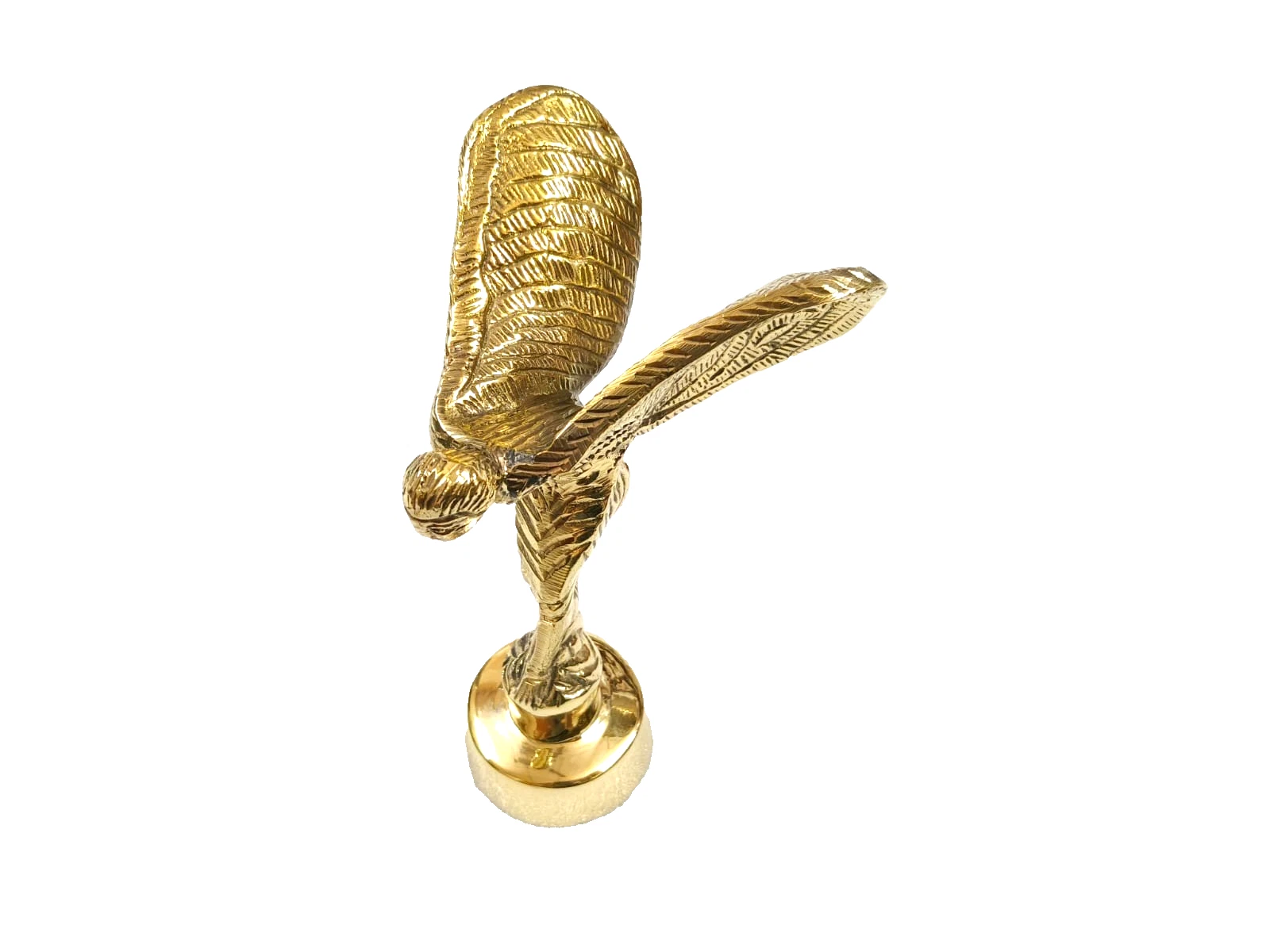 BRASS Spirit of Ecstasy BADGE FITS ROLLS ROYCE Phantom car Bonnet Mascot REPLICA