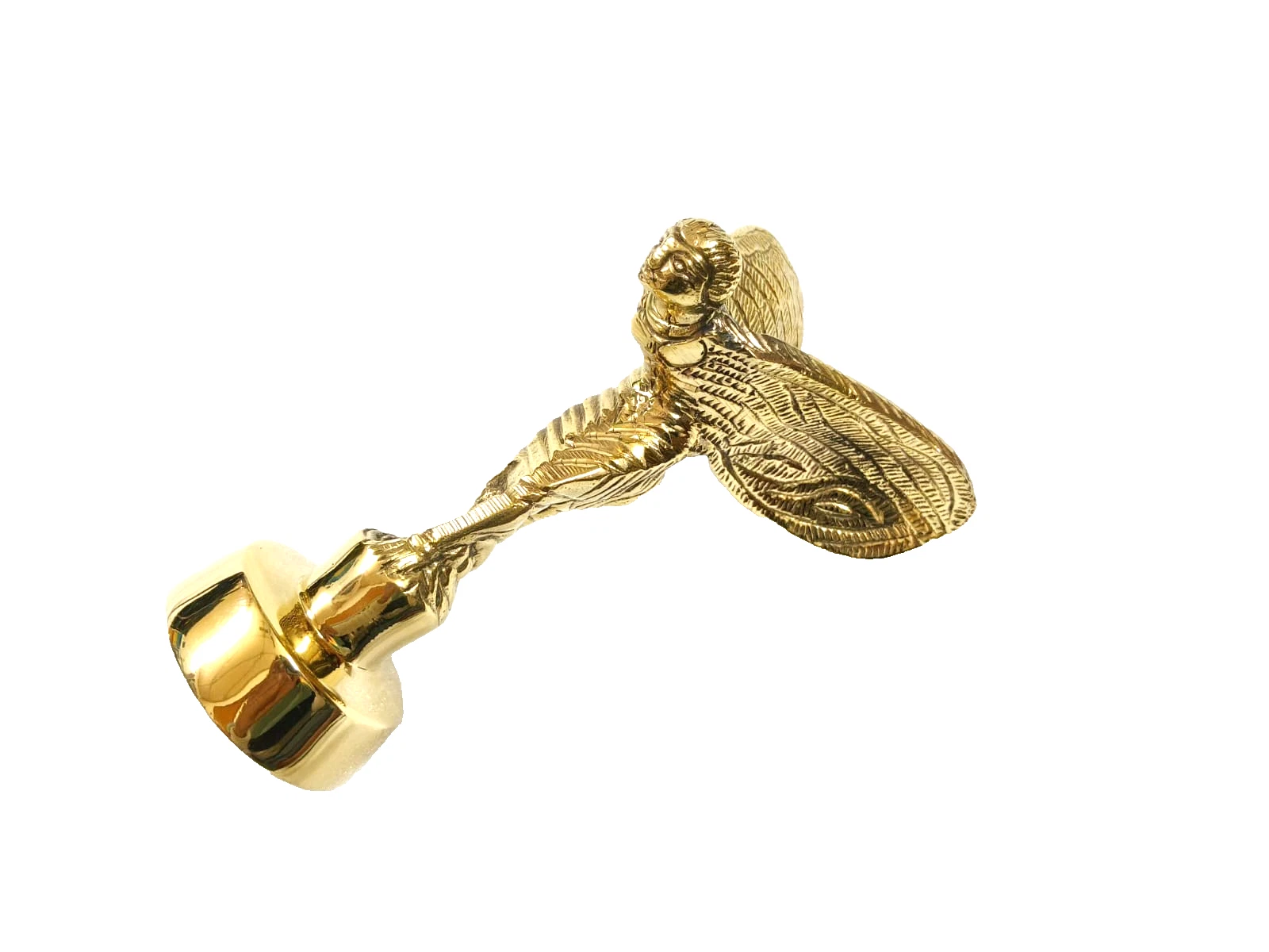 BRASS Spirit of Ecstasy BADGE FITS ROLLS ROYCE Phantom car Bonnet Mascot REPLICA